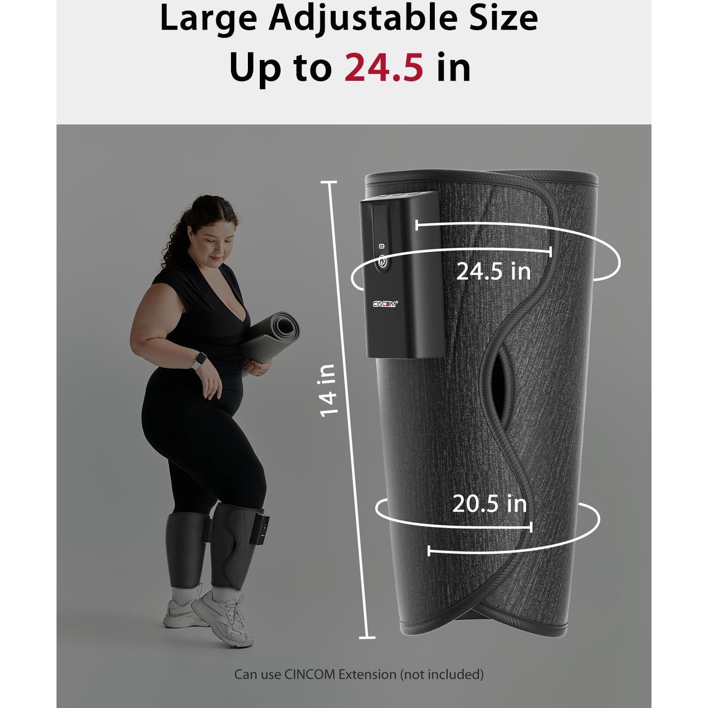 Masajeador de Piernas CINCOM Inalámbrico con Calor y Compresión