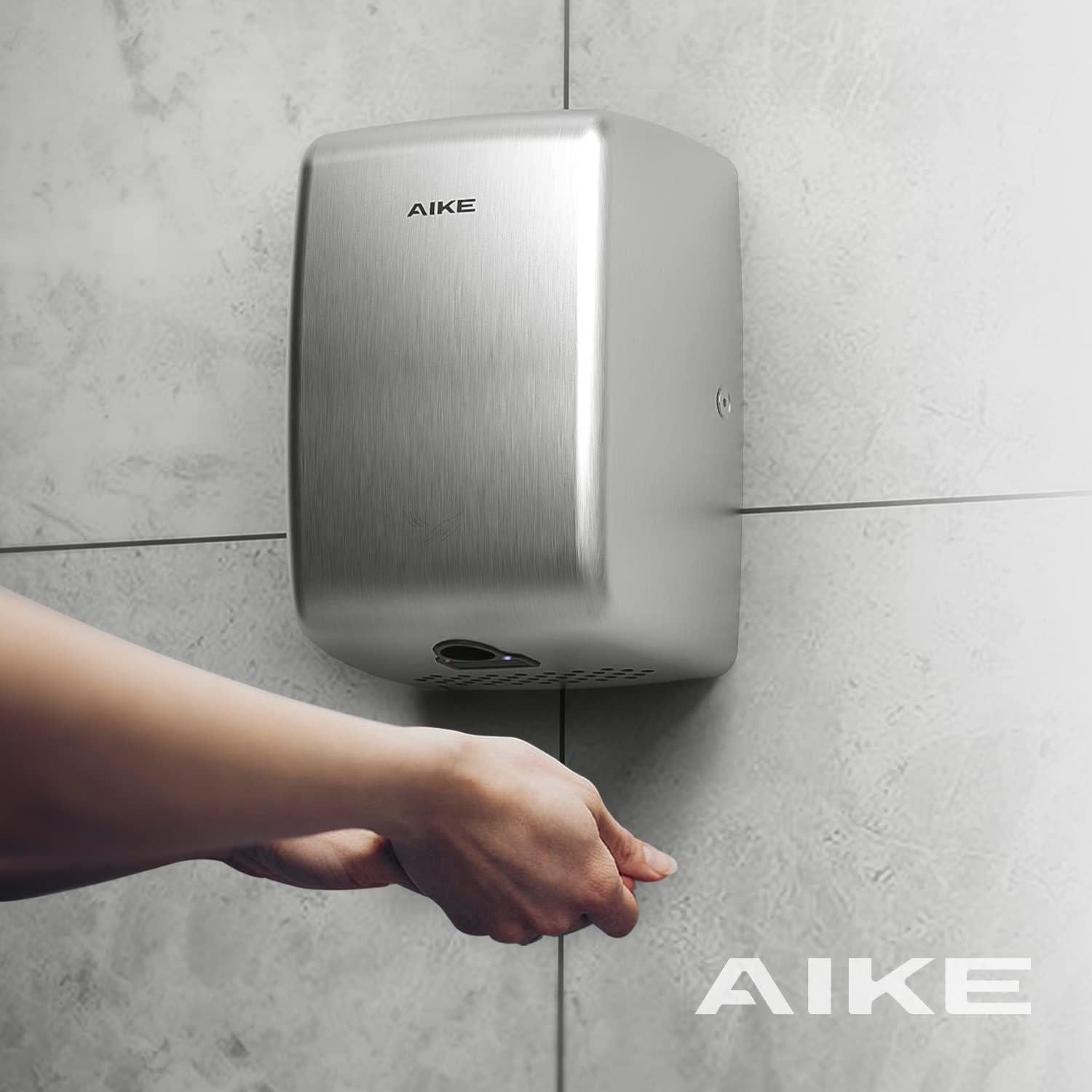 Secador de manos AIKE AK2803D 1350W Acero Inoxidable Compacto