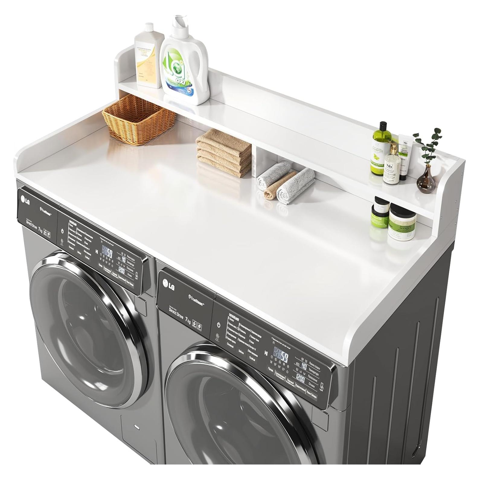 Encimera de Lavadora y Secadora BigPonPon 2 Niveles Blanca