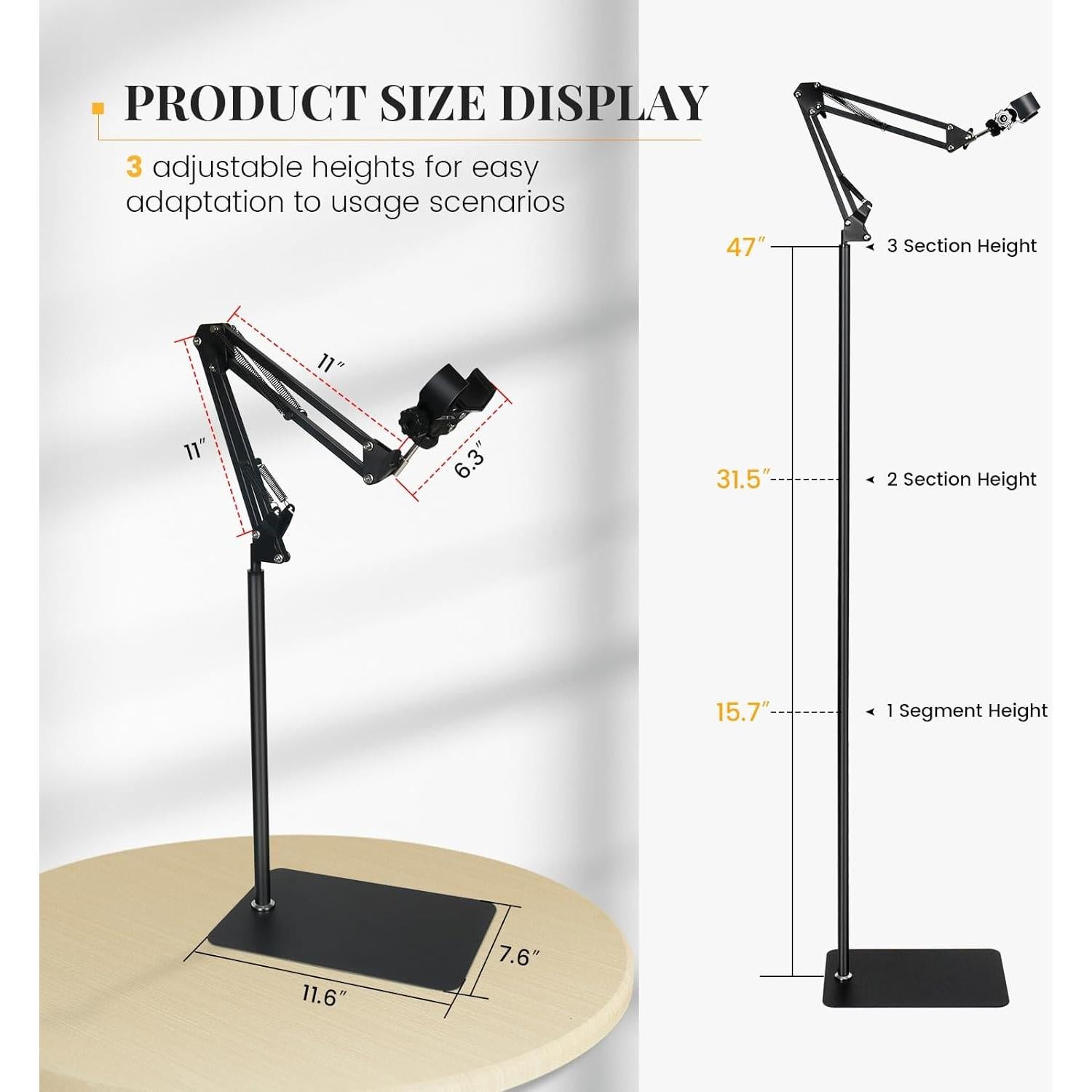 Soporte para Secador de Pelo INNOLIFE Manos Libres Ajustable 168 cm
