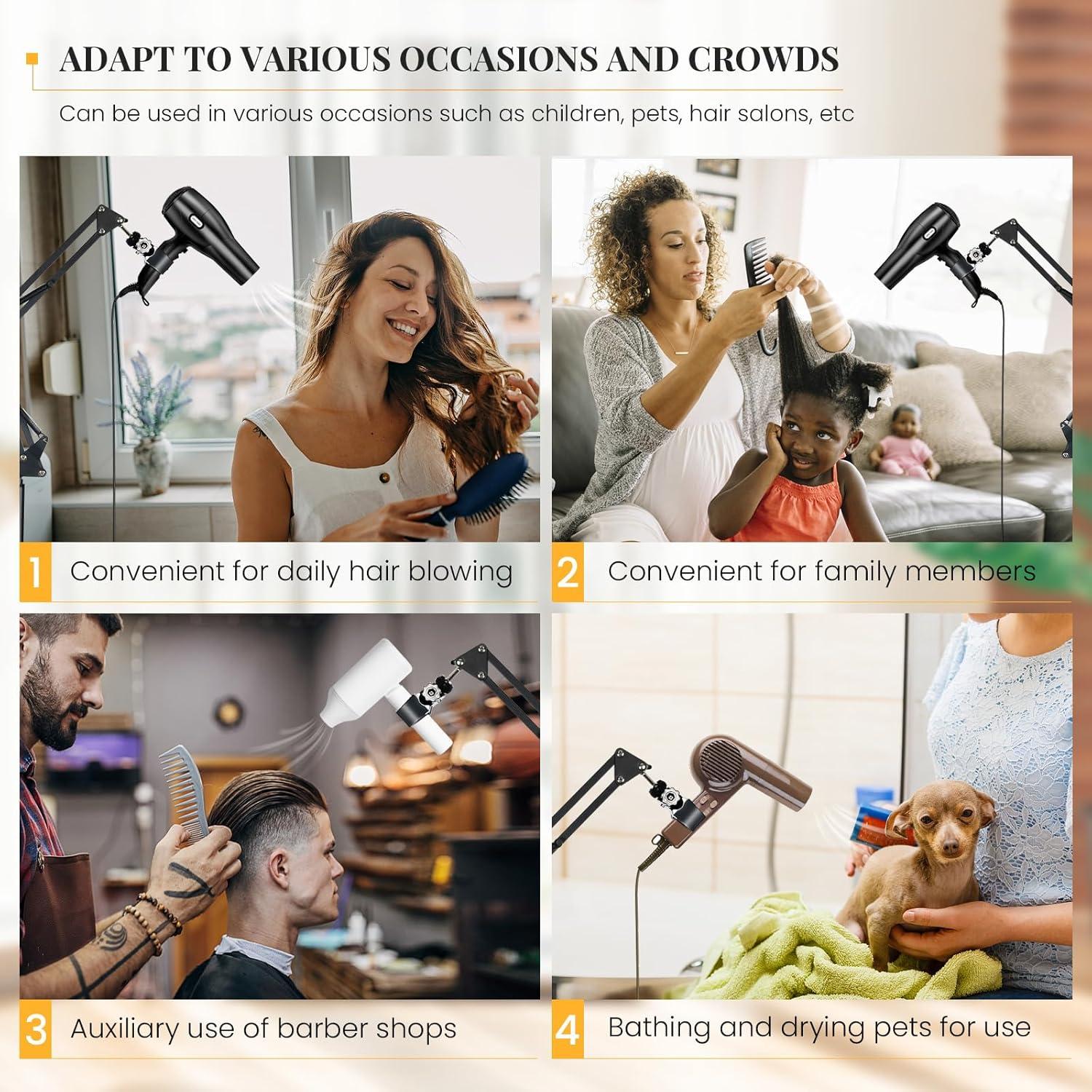 Soporte para Secador de Pelo INNOLIFE Manos Libres Ajustable 168 cm