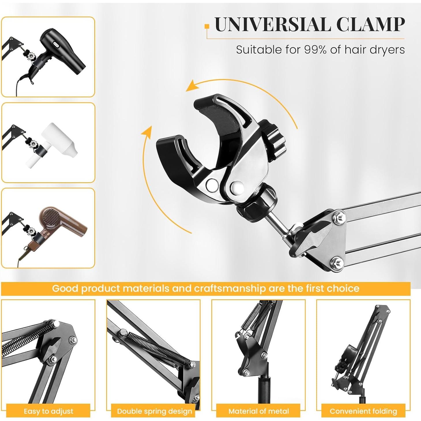 Soporte para Secador de Pelo INNOLIFE Manos Libres Ajustable 168 cm