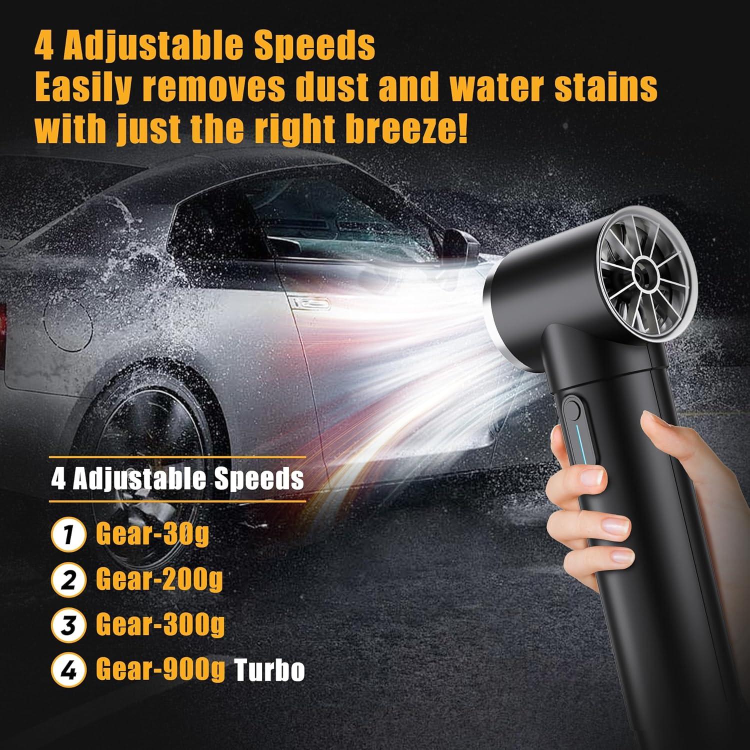 Soplador Turbo OIey TF50 Inalámbrico 600W 4 Velocidades