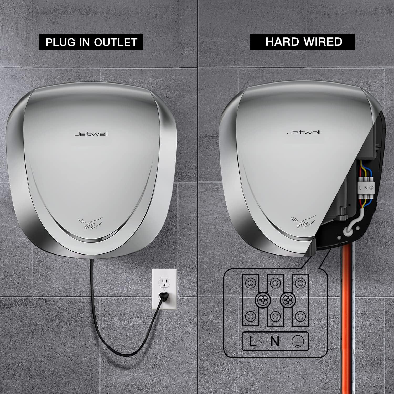 Secador de Manos Jetwell JW2902 con Dispensador Automático de Jabón 1000ml