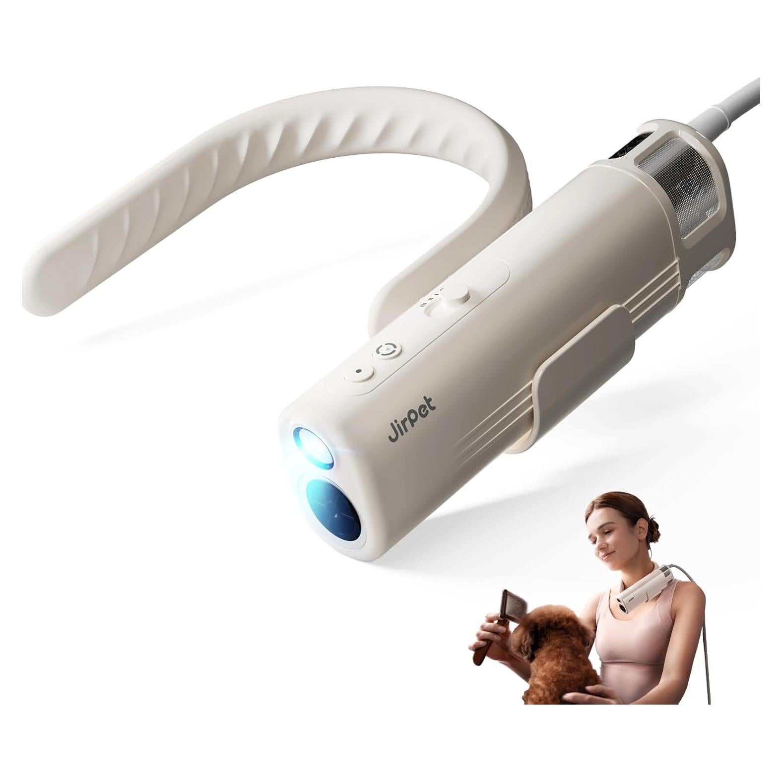 Secador de Cuello Jirpet para Mascotas - Secado Manos Libres