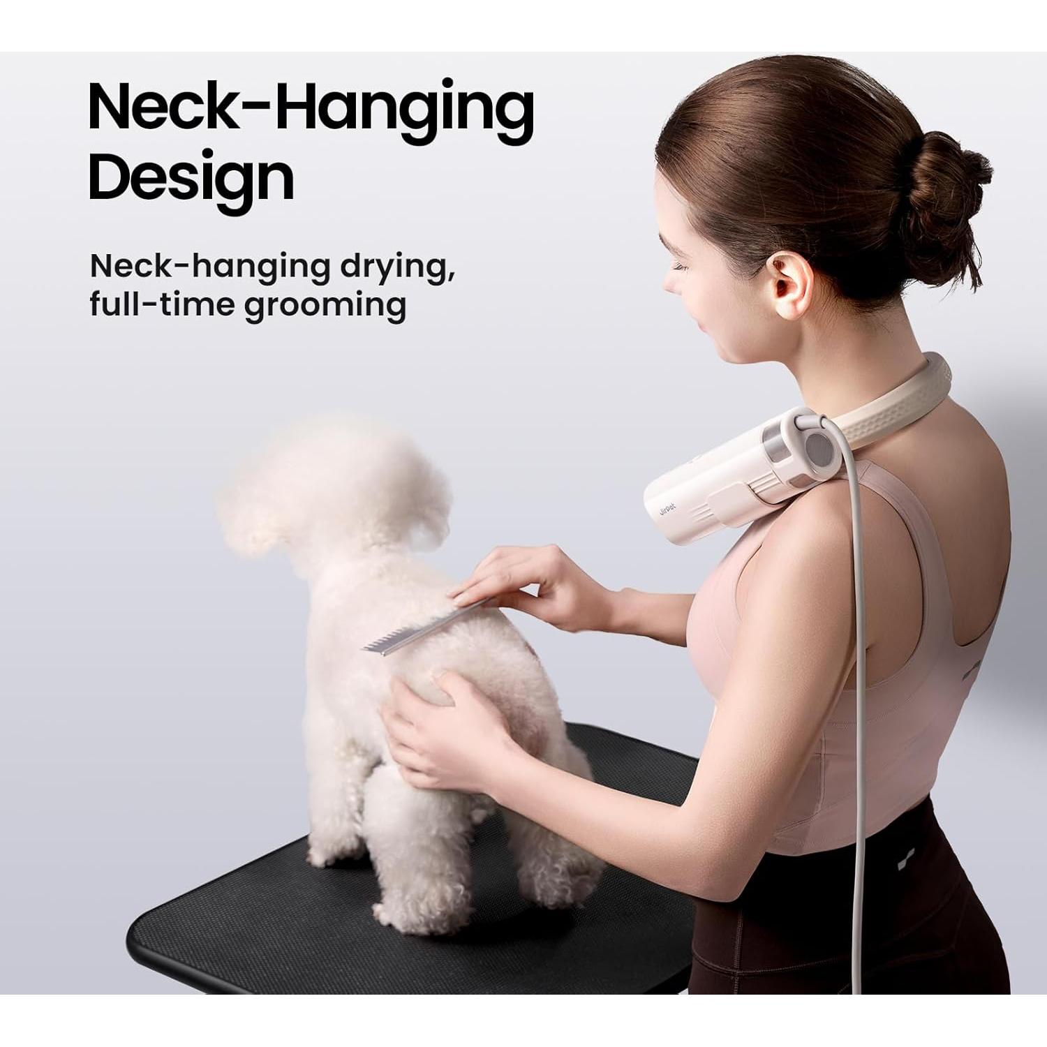 Secador de Cuello Jirpet para Mascotas - Secado Manos Libres