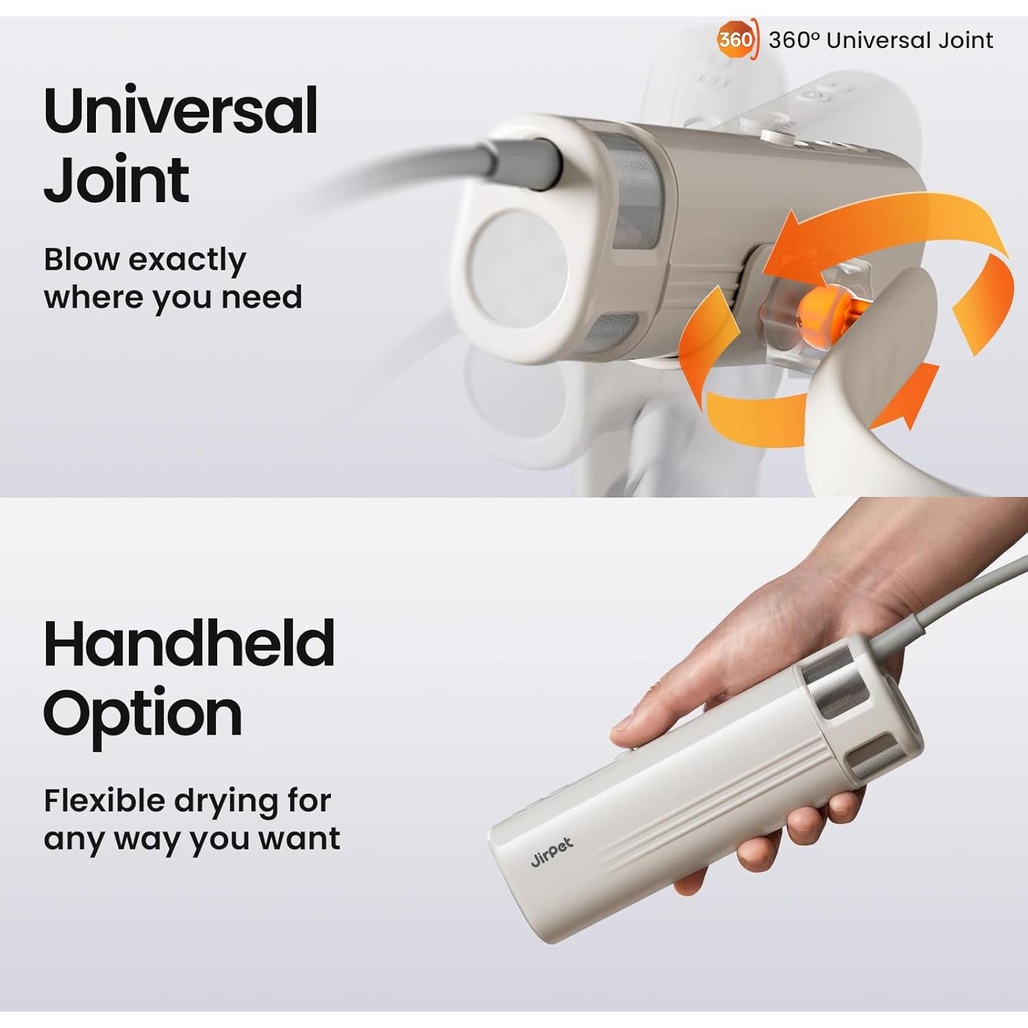 Secador de Cuello Jirpet para Mascotas - Secado Manos Libres