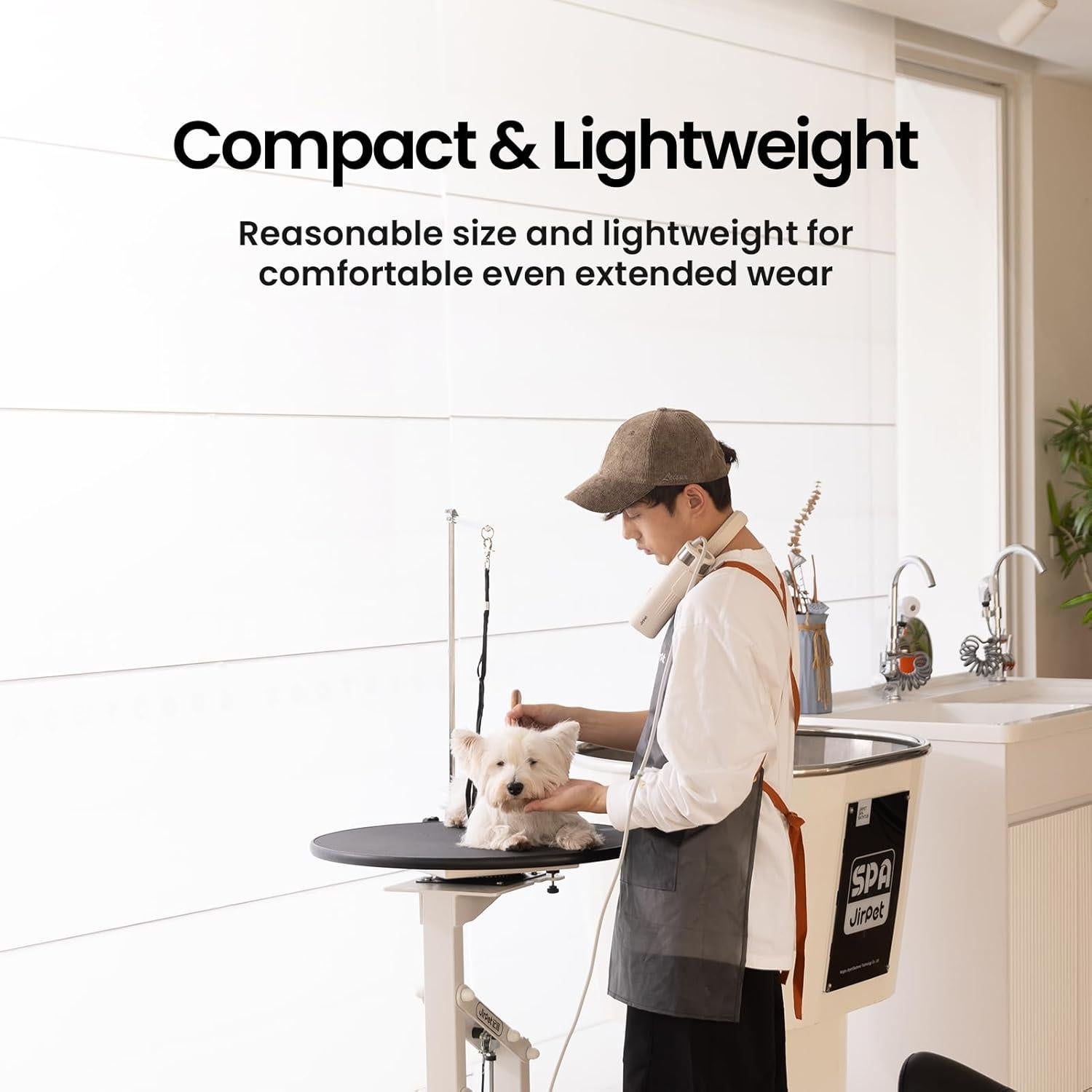 Secador de Cuello Jirpet para Mascotas - Secado Manos Libres