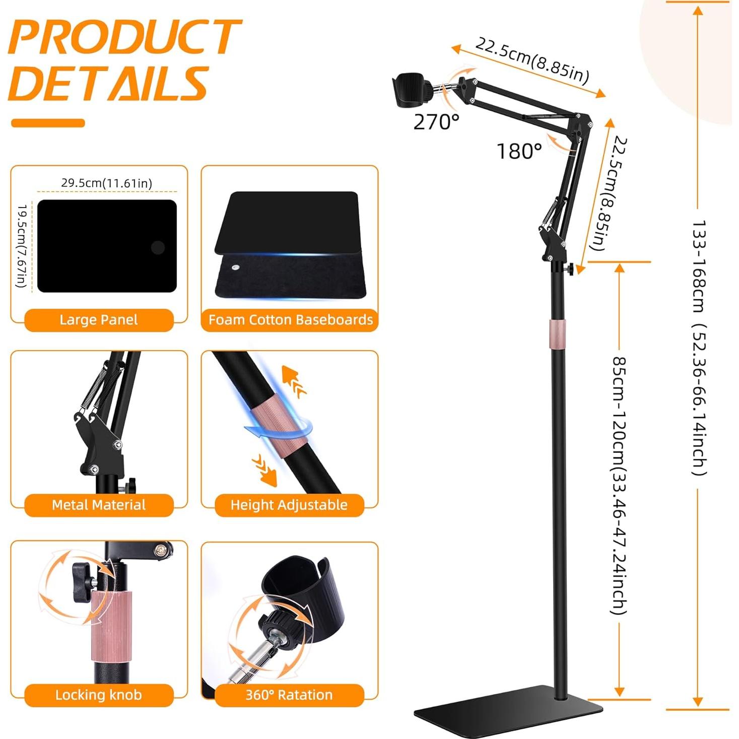 Soporte para Secador de Pelo Vivnoon Altura Ajustable 1.68m