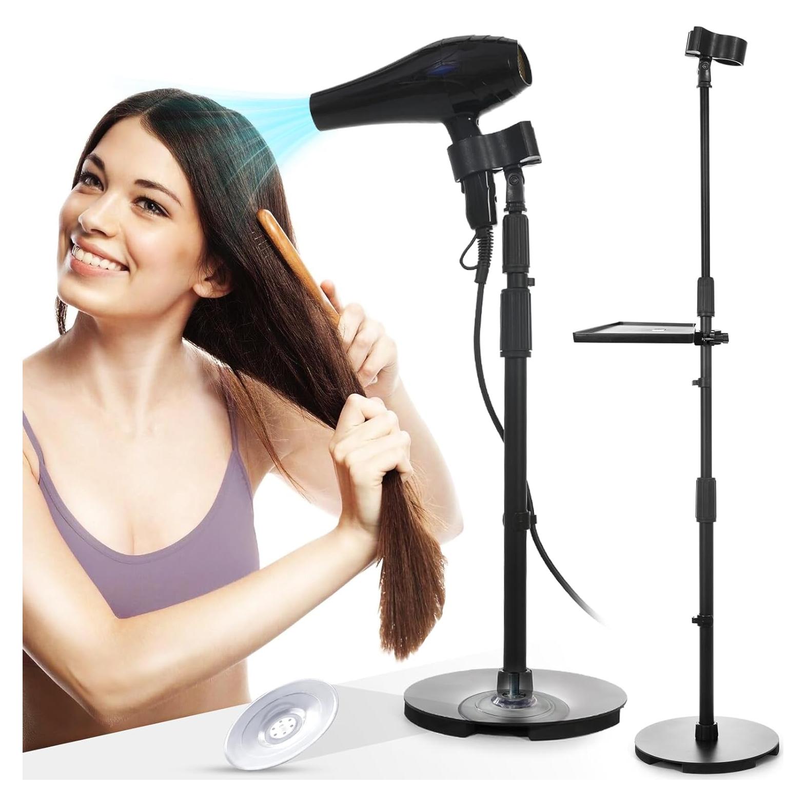 Soporte de Secador de Pelo Manos Libres Fanwer Ajustable 160 cm