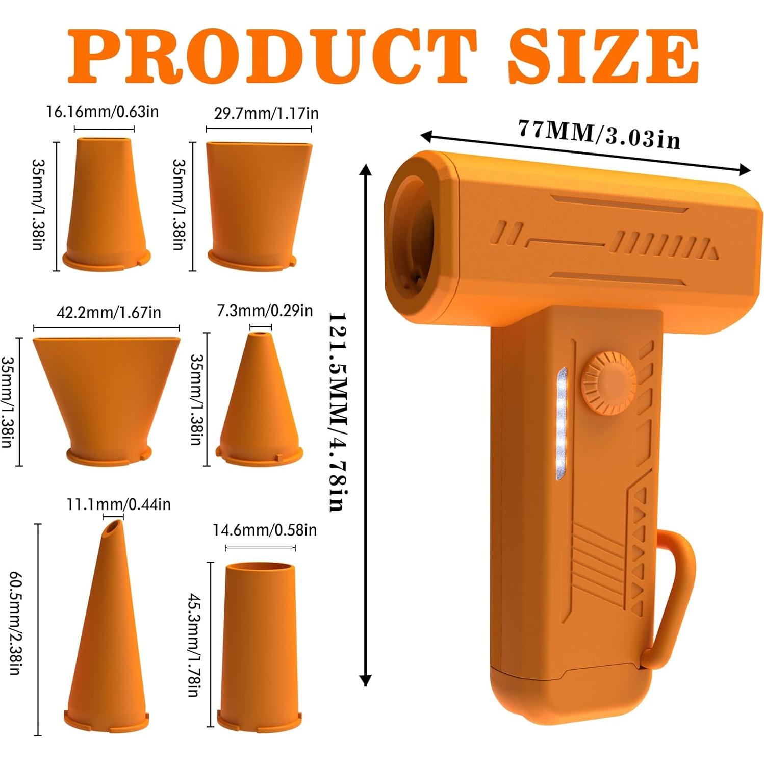 Secador de pintura inalámbrico NISITEM con 6 boquillas - Arte fluido