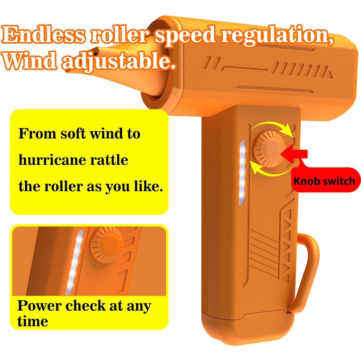 Secador de pintura inalámbrico NISITEM con 6 boquillas - Arte fluido