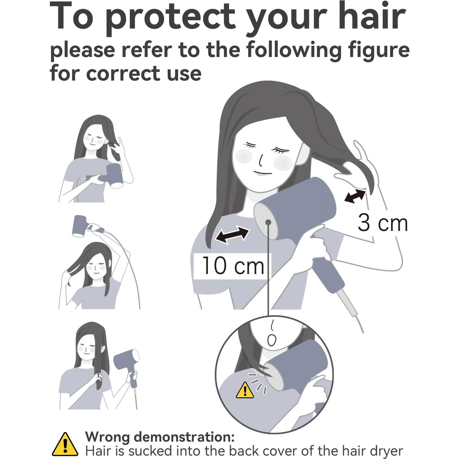 Secador de Pelo Profesional CONFU KF-3127 1600W con Difusor