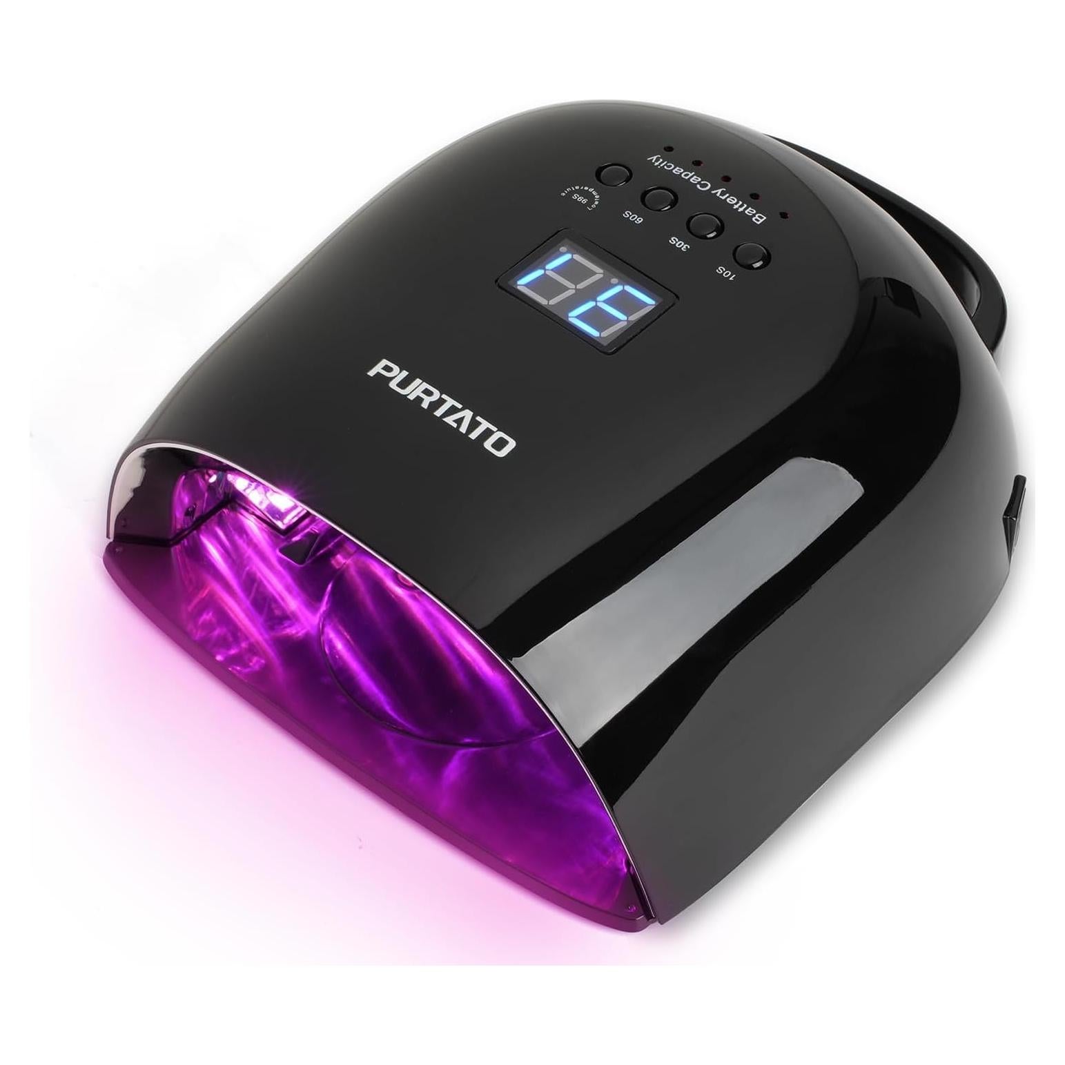 Lámpara de Uñas UV LED Recargable PURTATO JC-22 52 Perlas