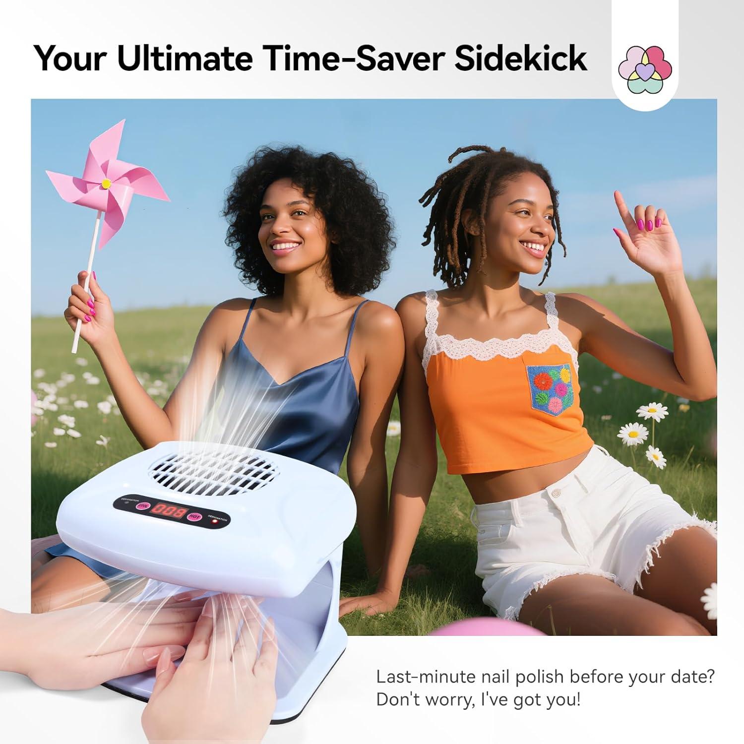 Secador de Uñas SAVILAND 300W con Sensor Automático y Doble Aire