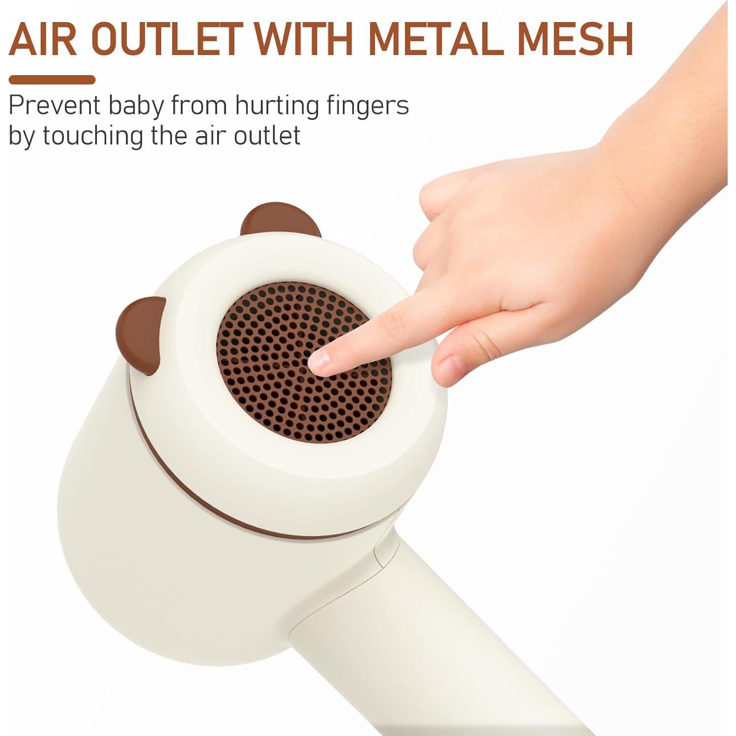 Secador de pelo inalámbrico para bebés YALICE, 100W, 3 modos