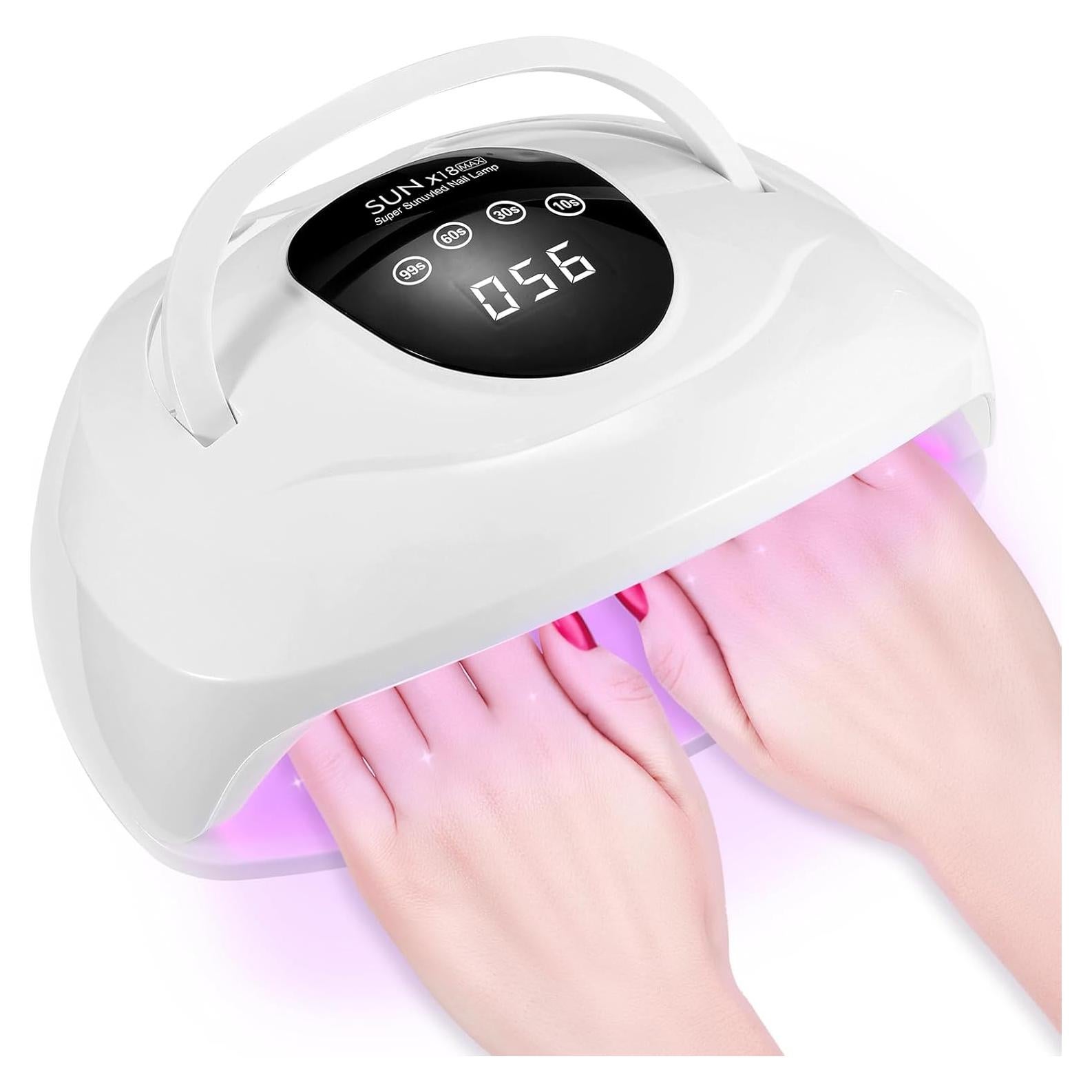 Lámpara de Uñas LED 320W Soiiw con Sensor Automático y 4 Temporizadores