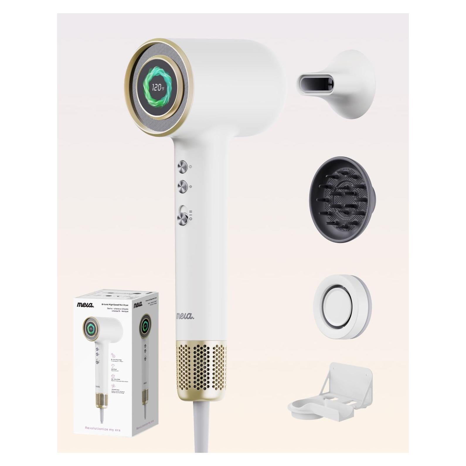 Secador de Pelo Profesional Mera MHDU Bi-Iónico 2 en 1 con Aromaterapia