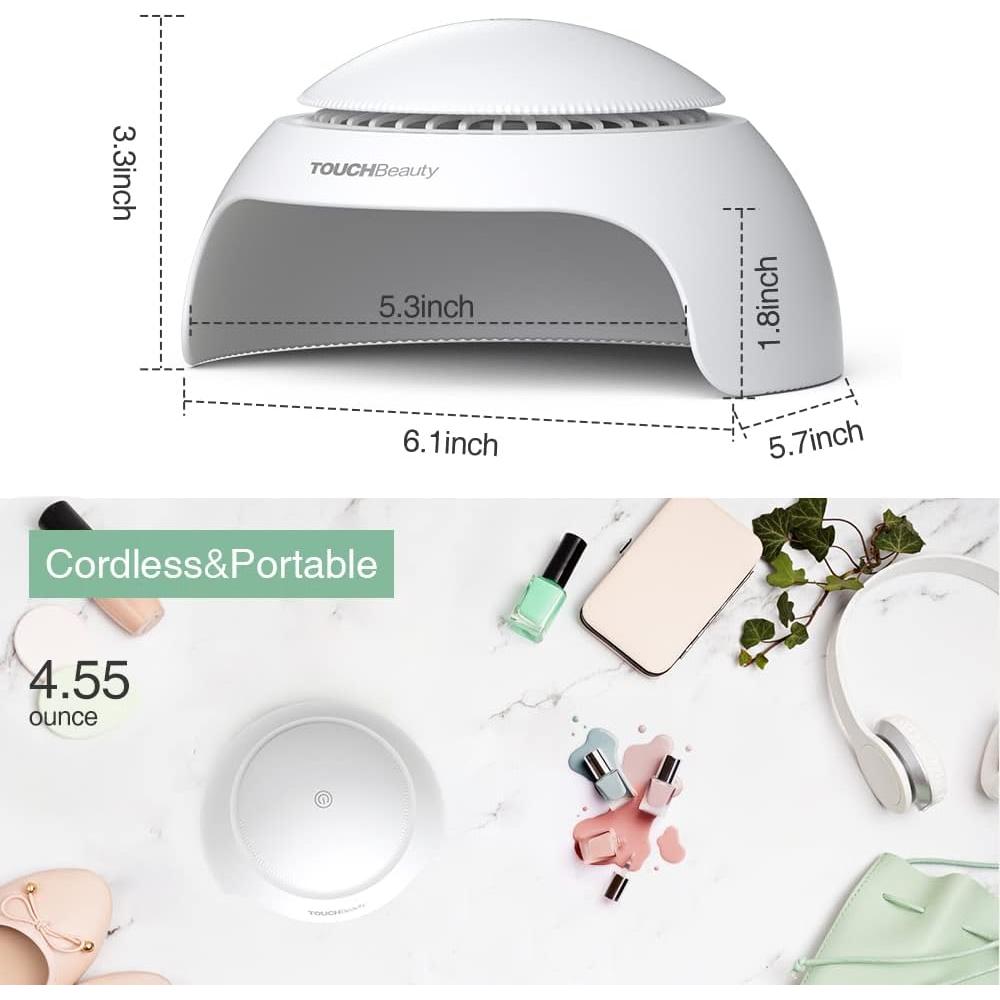 Secador de Uñas TOUCHBeauty TB-2130 con Ventilador y Luz LED
