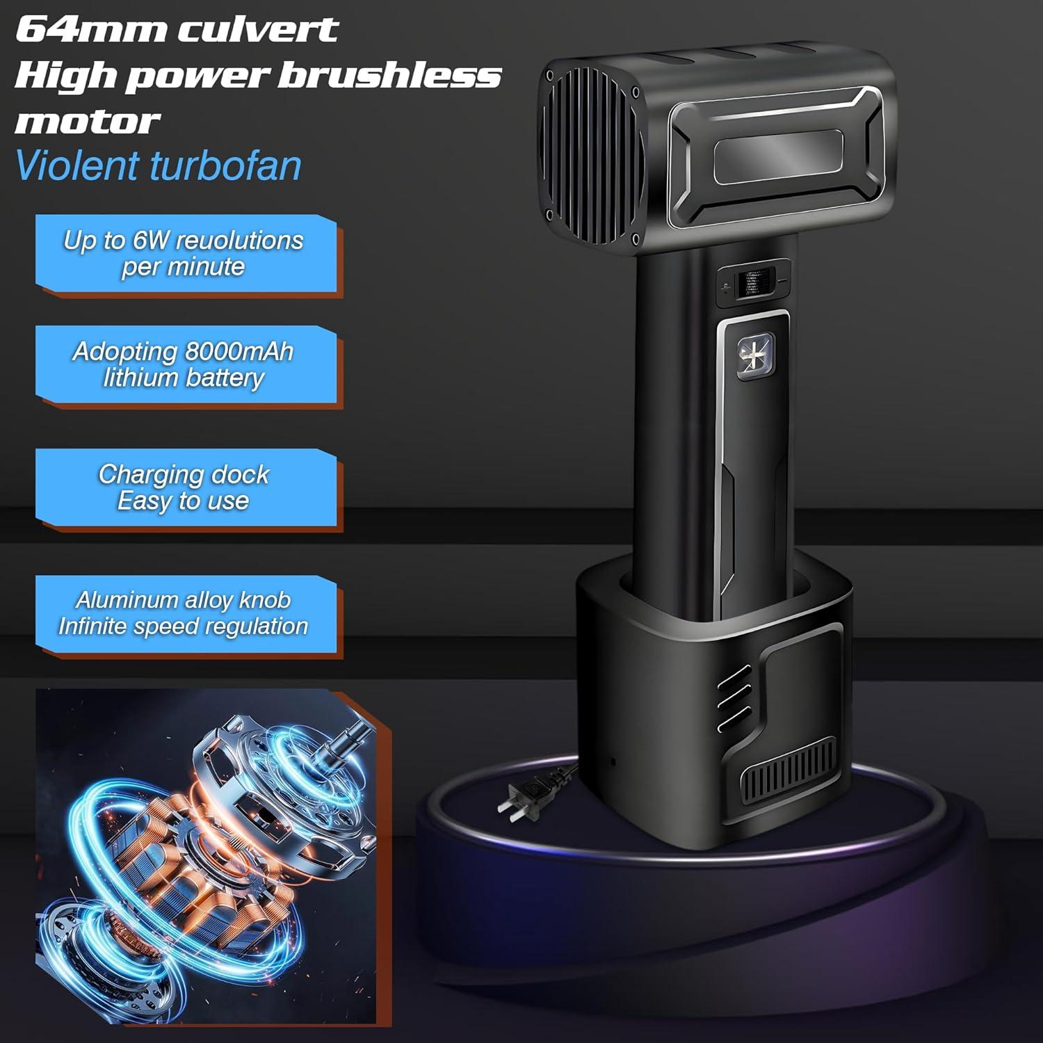 Secador Turbo Inalámbrico SELFIE CAT BFJ01 750W 64mm