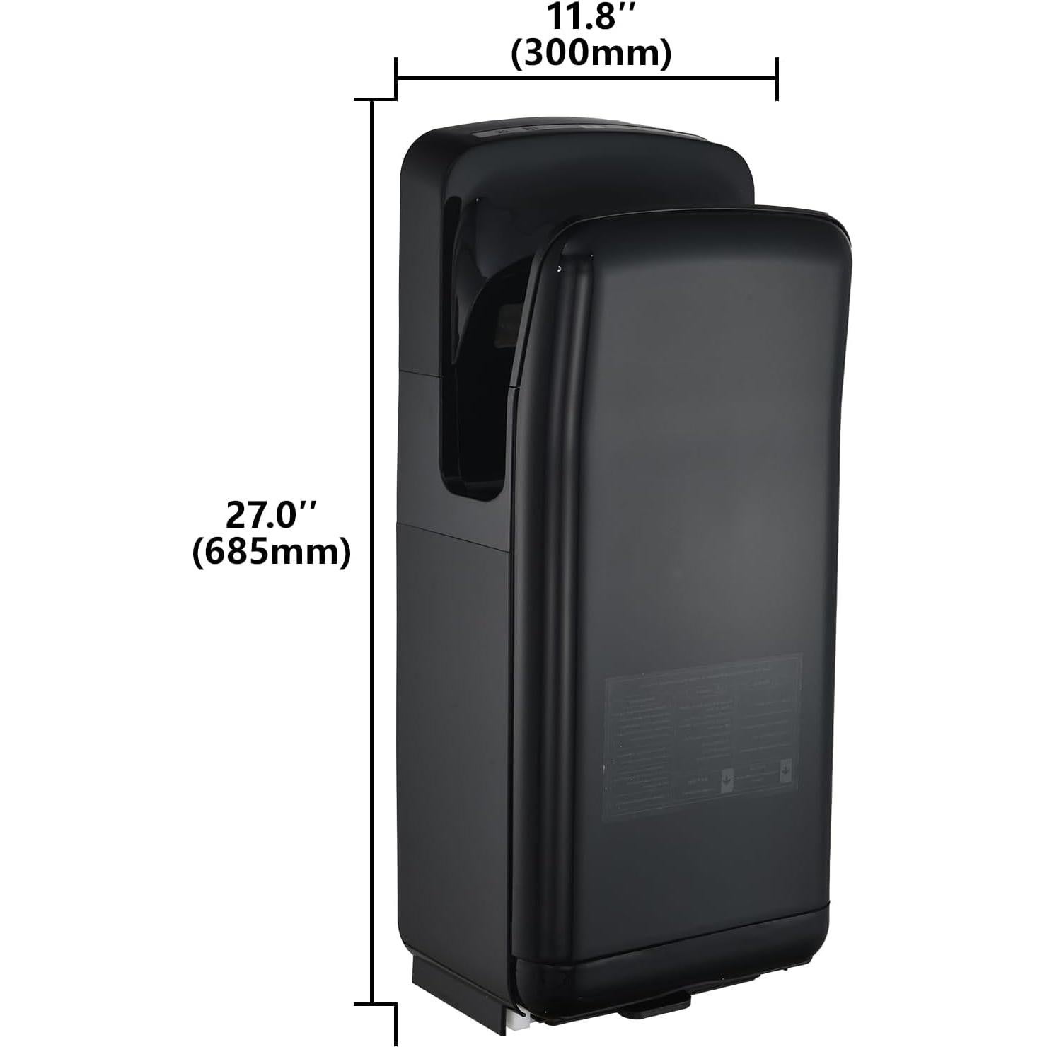 Secador de Manos Eléctrico LVXIN 1850W con Filtro HEPA Negro