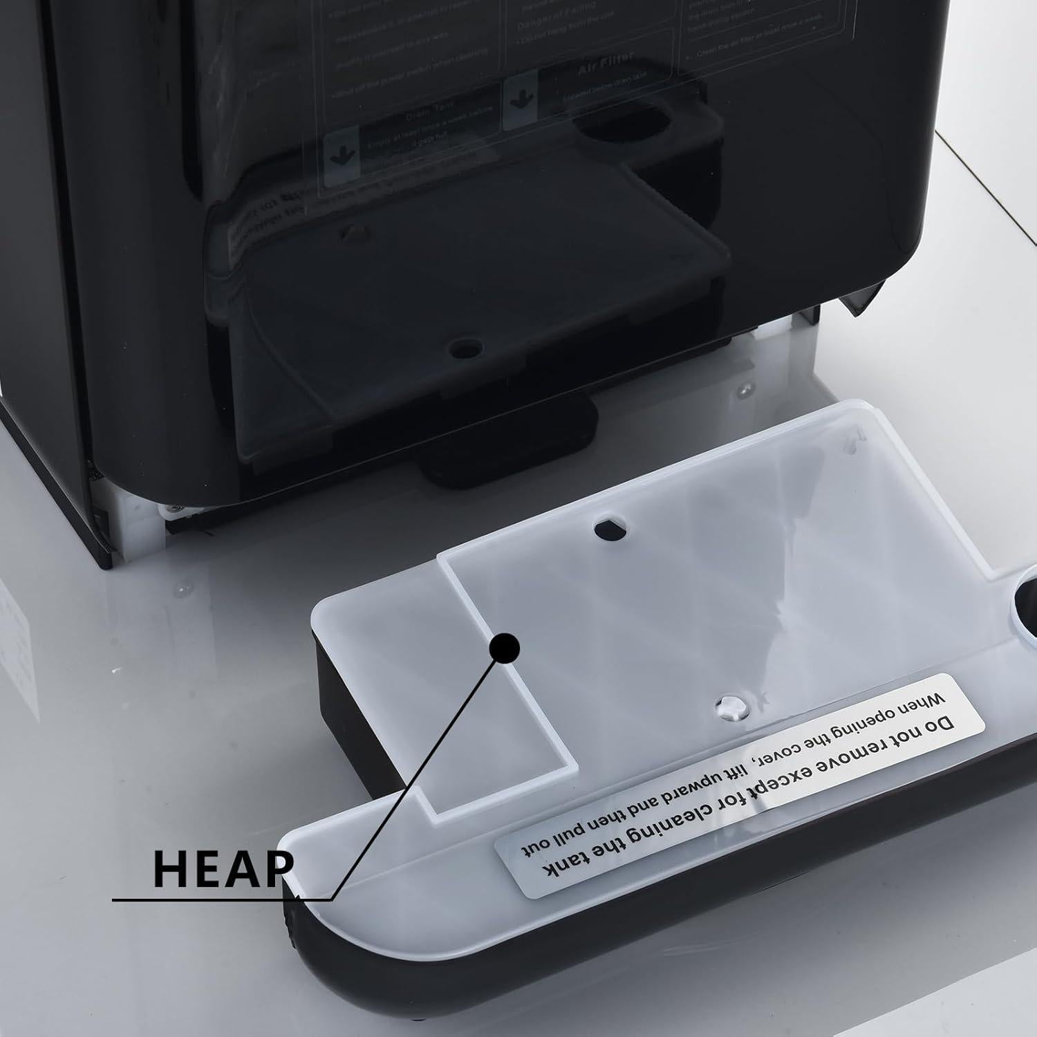 Secador de Manos Eléctrico LVXIN 1850W con Filtro HEPA Negro