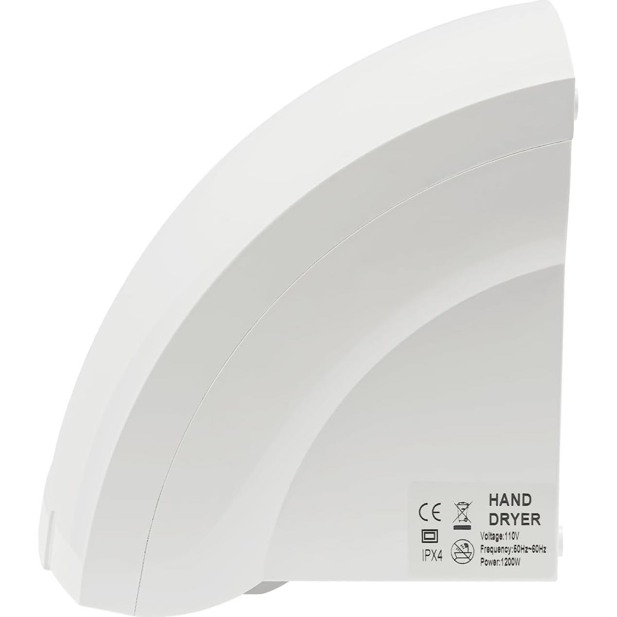 Secador de Manos Automático Bathrena 1200W Infrarrojo ABS