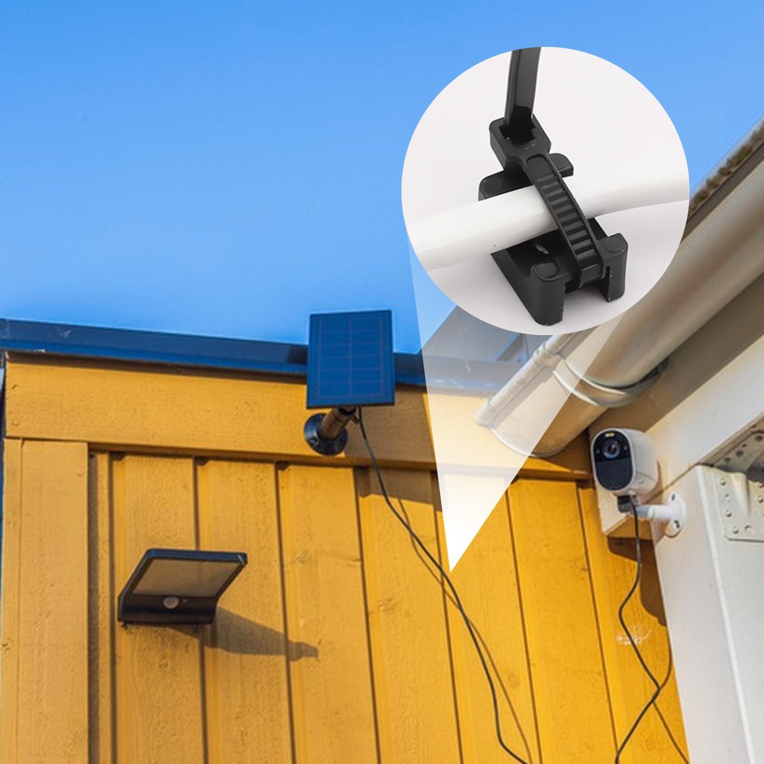 Kit de Montaje de Bridas de Cable VZTOLKUR - 55 Piezas Negro