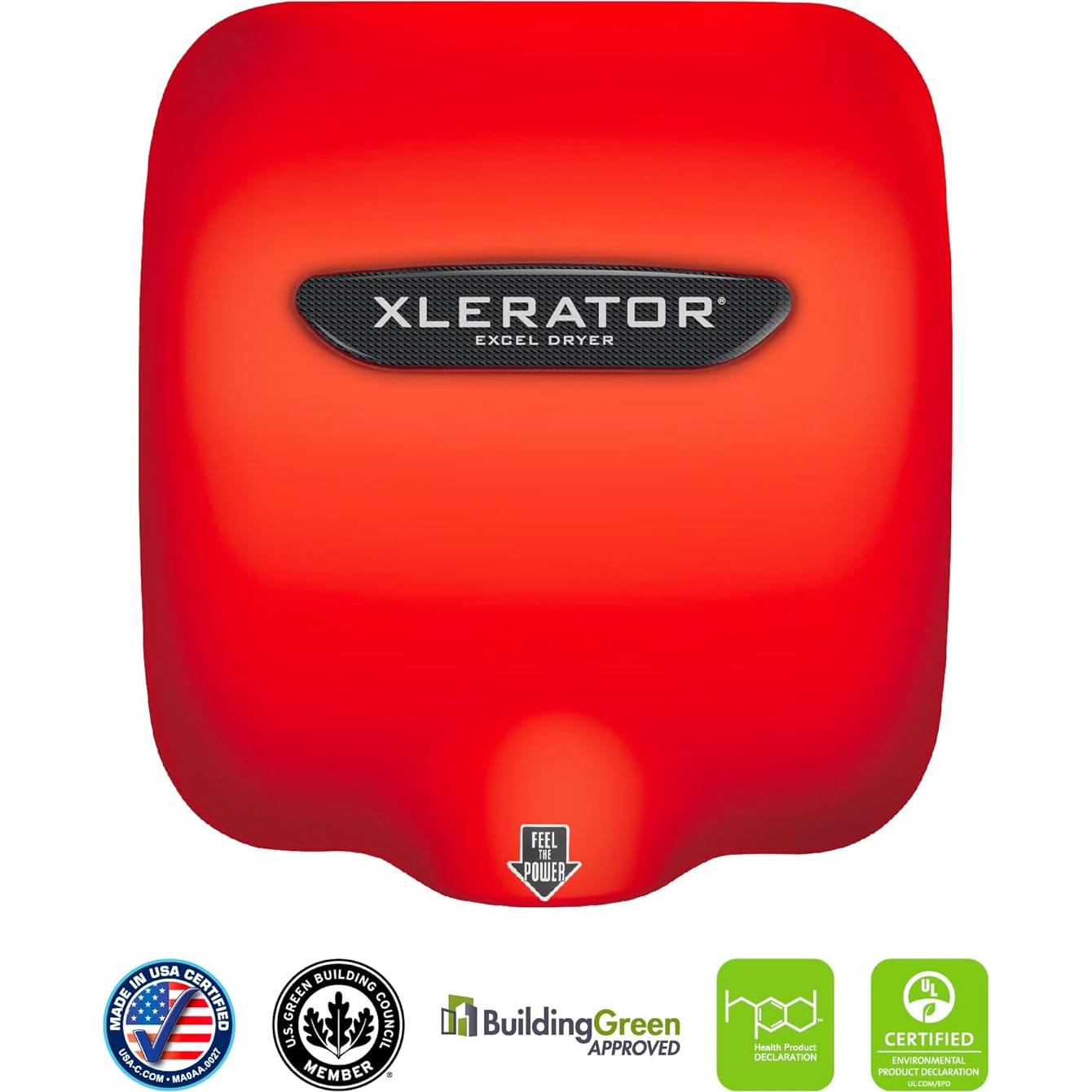 Secador de Manos Automático Excel XLERATOR XL-SP Rojo 110V