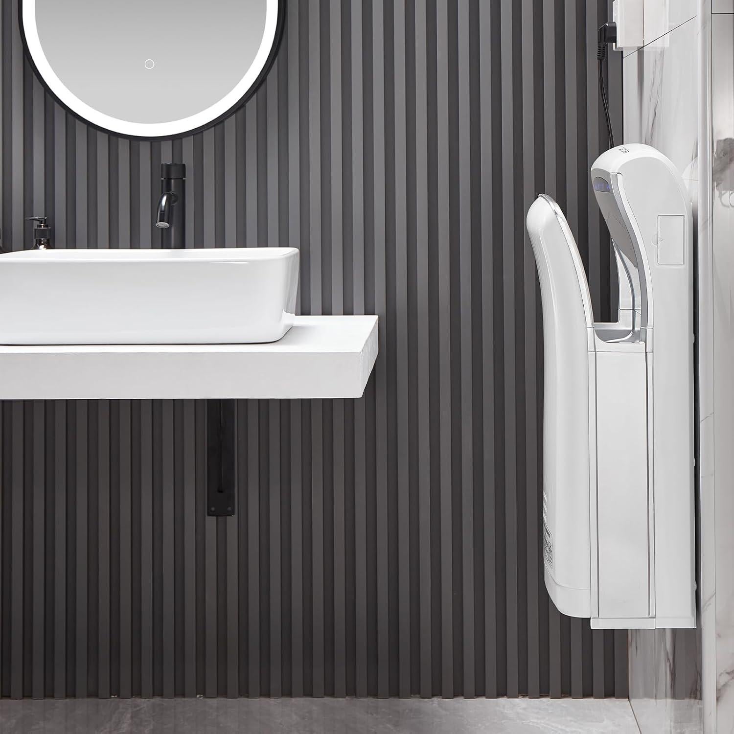 Secador de manos BEZADI 1800W con filtro HEPA blanco