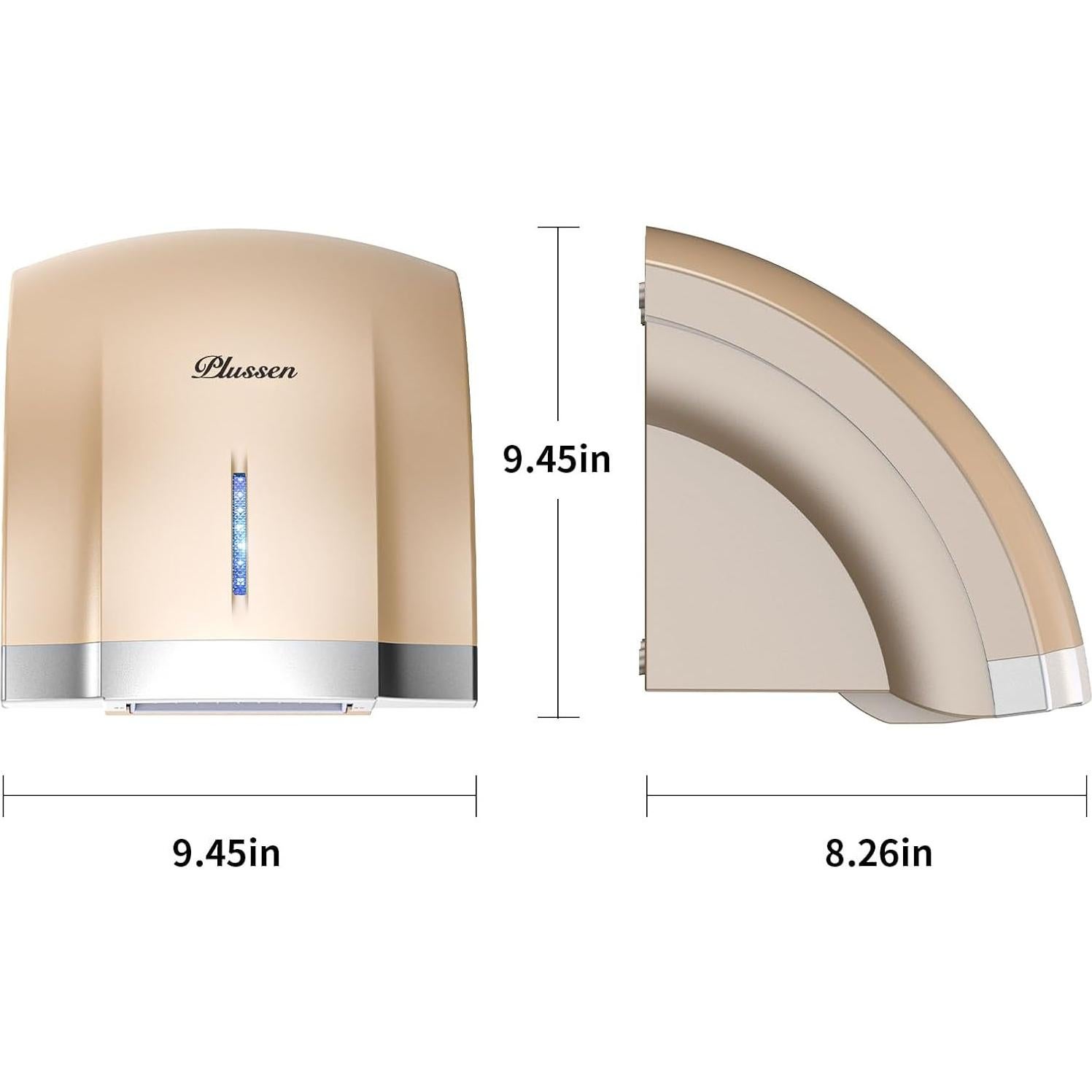 Secador de Manos Automático Compacto 2.36 kg Oro - Interhasa