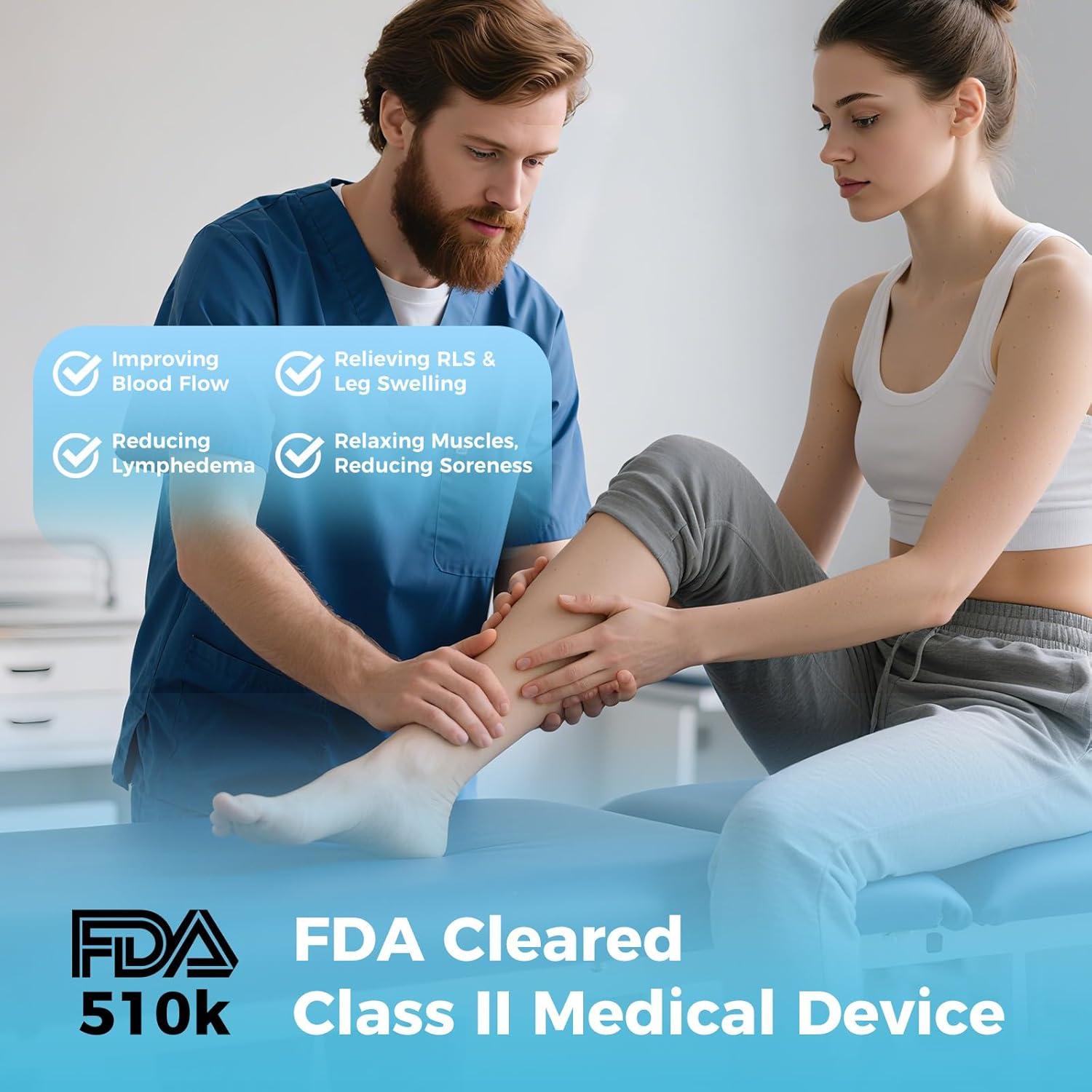 Masajeador de Piernas Hunan TGS FE-7204B con Calor y Compresión