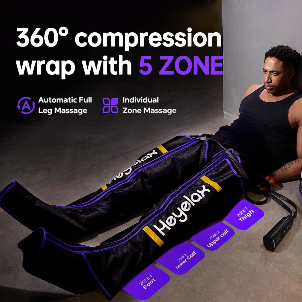 Masajeador de Piernas Heyelax Grande para Circulación y Alivio
