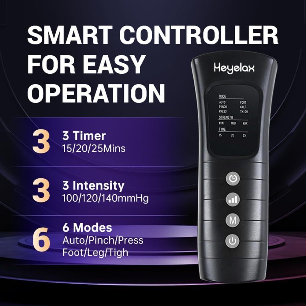 Masajeador de Piernas Heyelax Grande para Circulación y Alivio