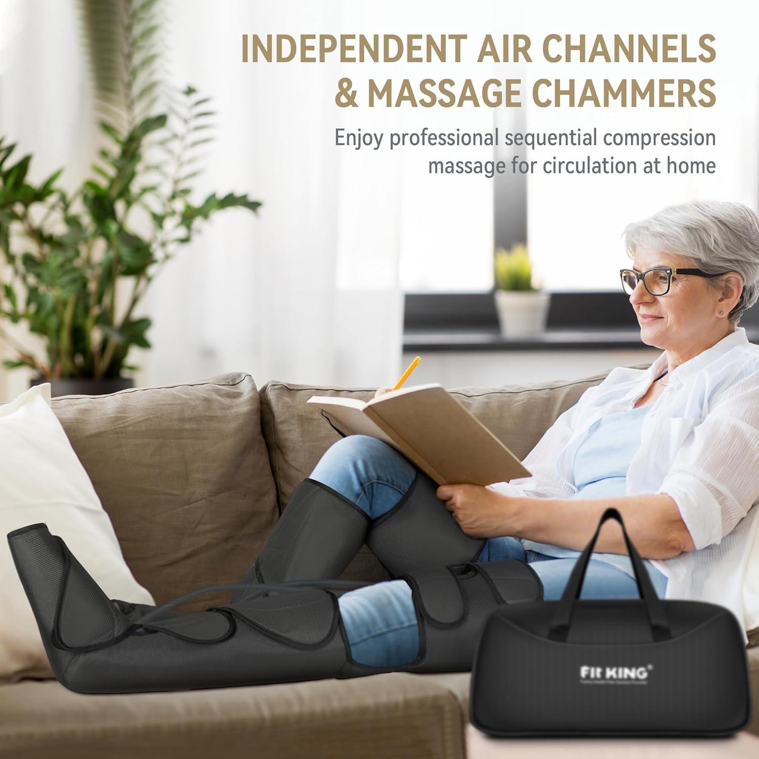 Masajeador de Pies y Piernas FIT KING FT-012A 3 Modos 3 Intensidades