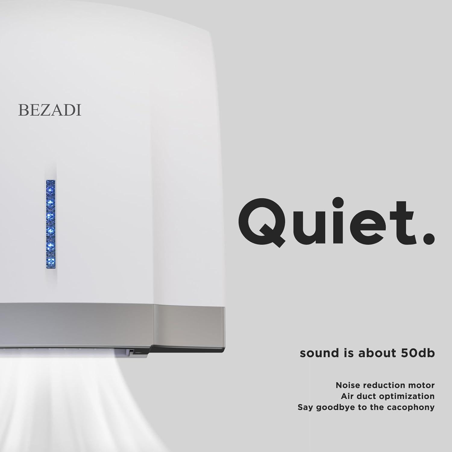 Secador de Manos BEZADI 1800W Automático Caliente y Frío