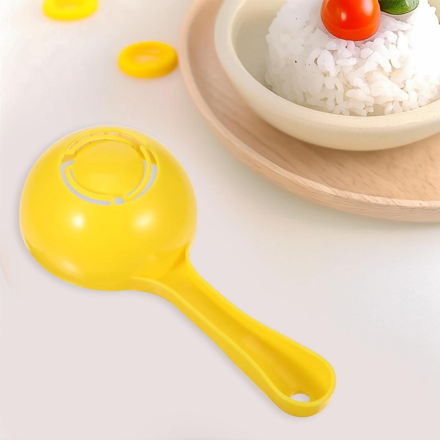 Molde de Cuchara de Arroz Gjinxi 4 Piezas Amarillo Antiadherente