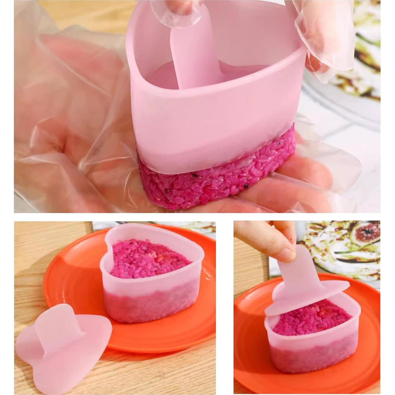 Kit de Moldes para Musubi Itechpanda - 4 Piezas Rosa