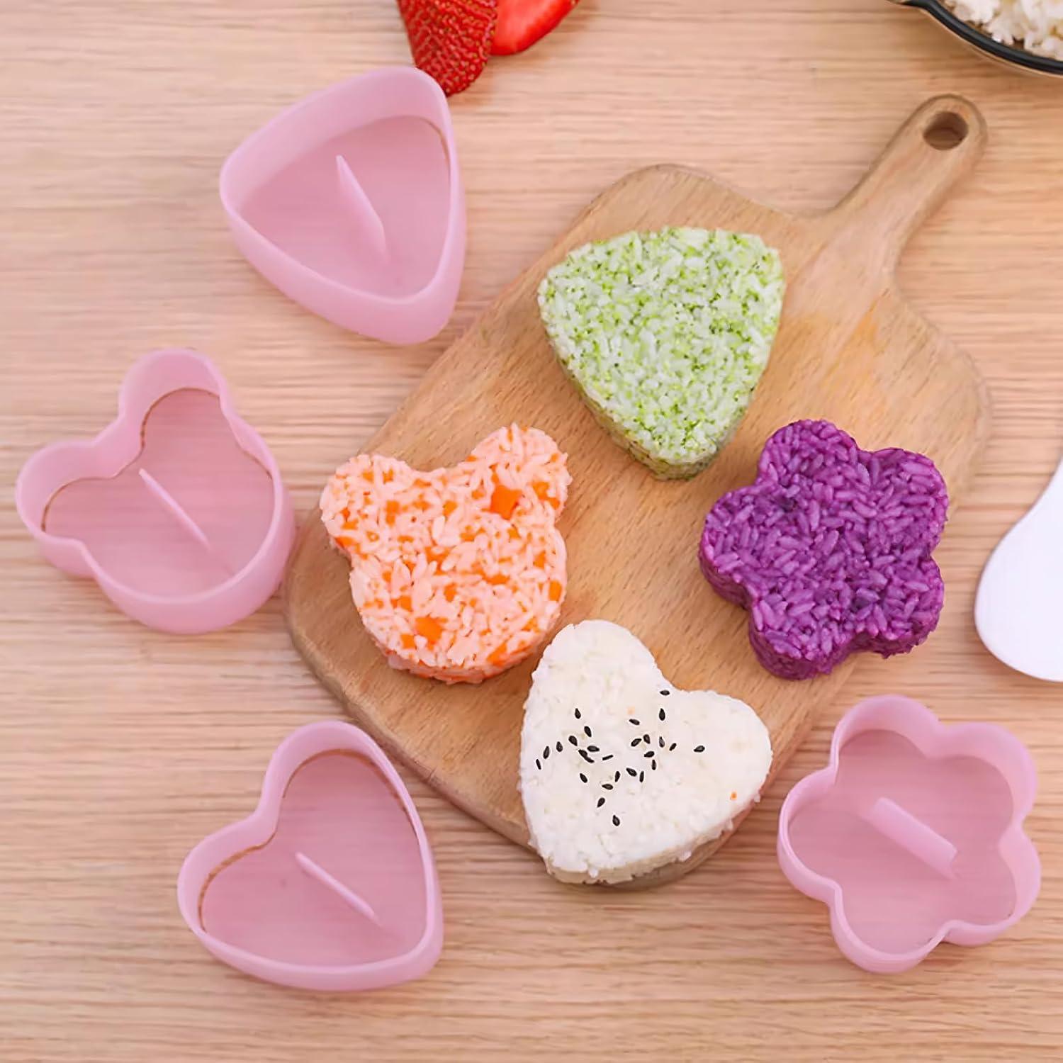 Kit de Moldes para Musubi Itechpanda - 4 Piezas Rosa