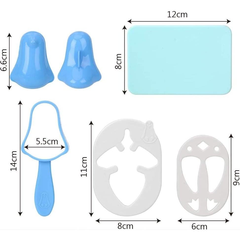 Molde de Arroz Pingüino mi - Kit para Sushi y Bento 3 Piezas