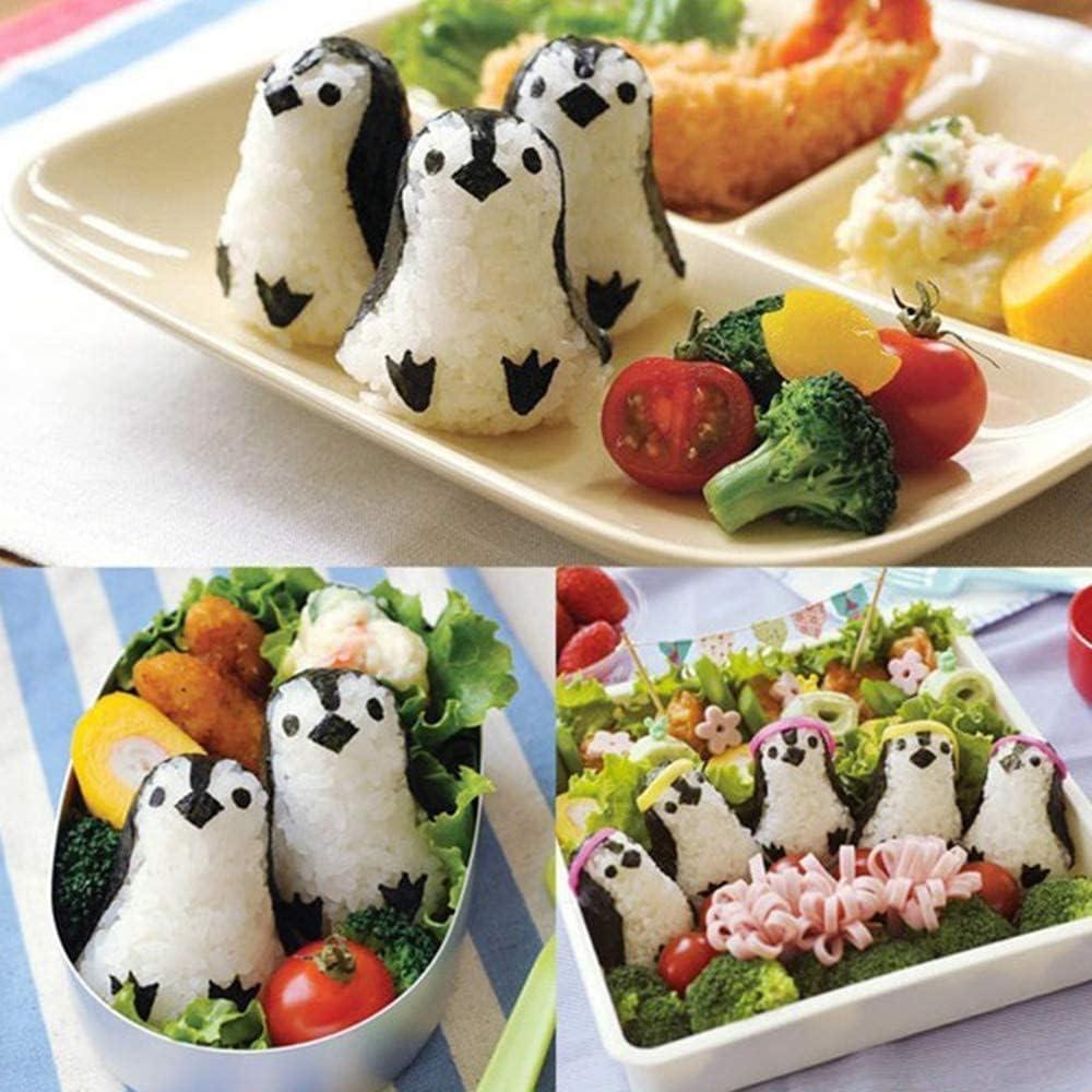 Molde de Arroz Pingüino mi - Kit para Sushi y Bento 3 Piezas