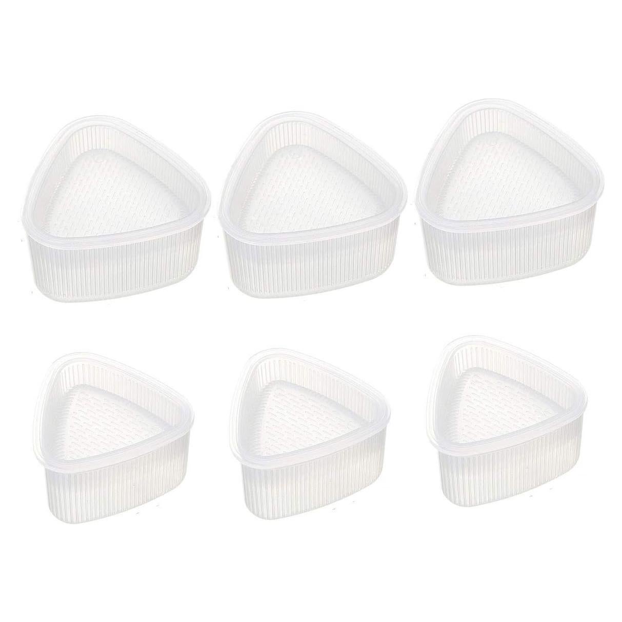 Molde de Sushi Triangular Luzen 6 Piezas de Plástico Transparente