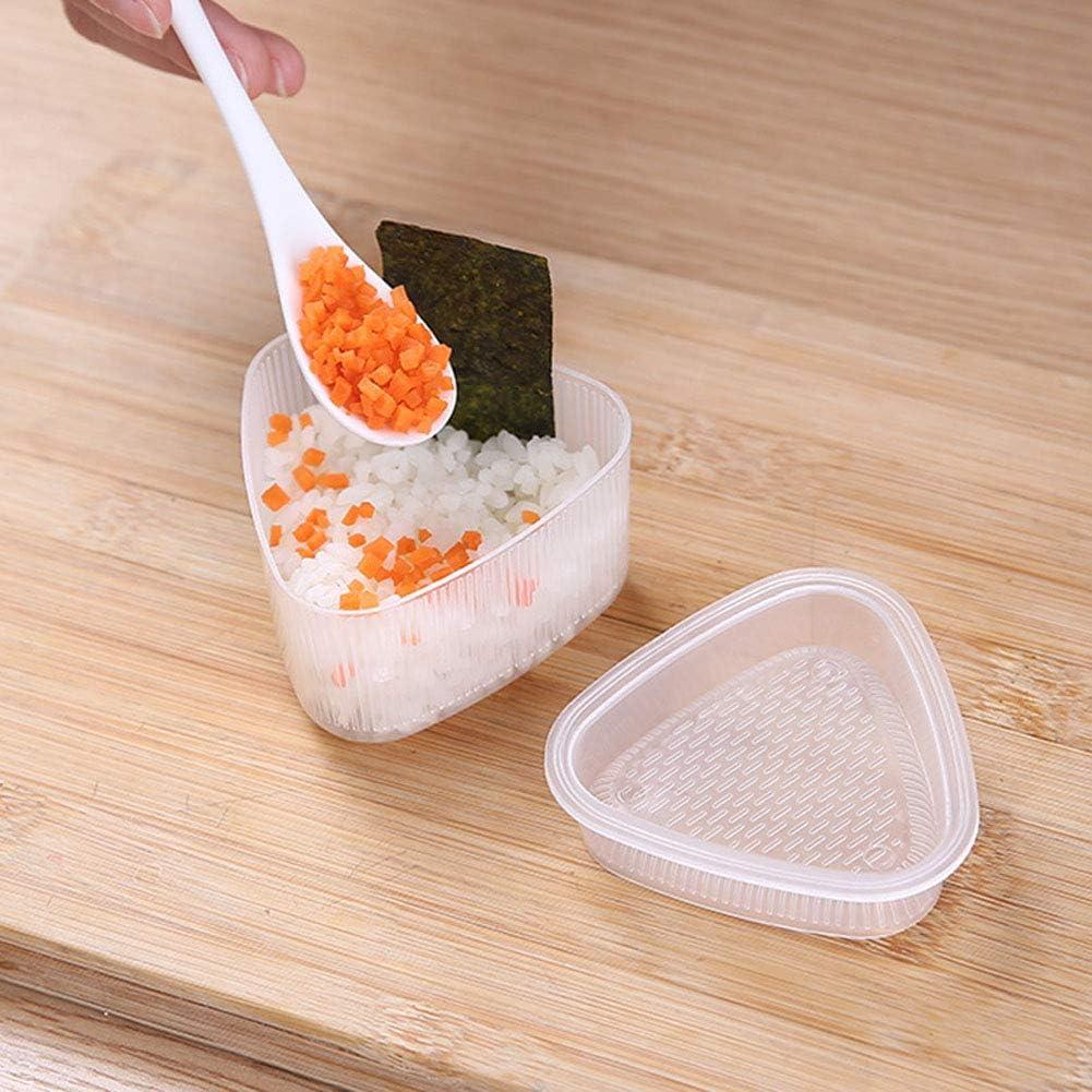 Molde de Sushi Triangular Luzen 6 Piezas de Plástico Transparente