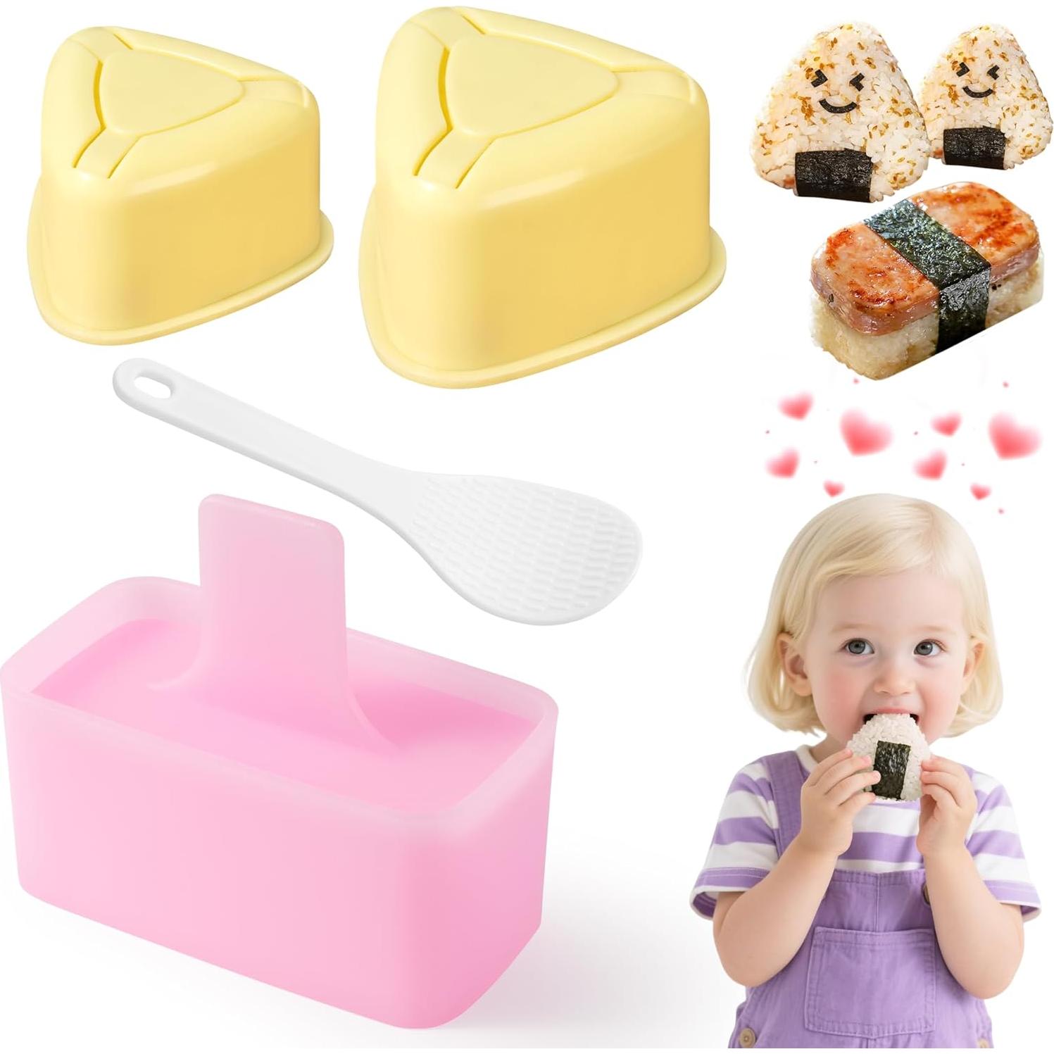 Molde de Onigiri Faweskiy 3 Piezas para Bolas de Arroz