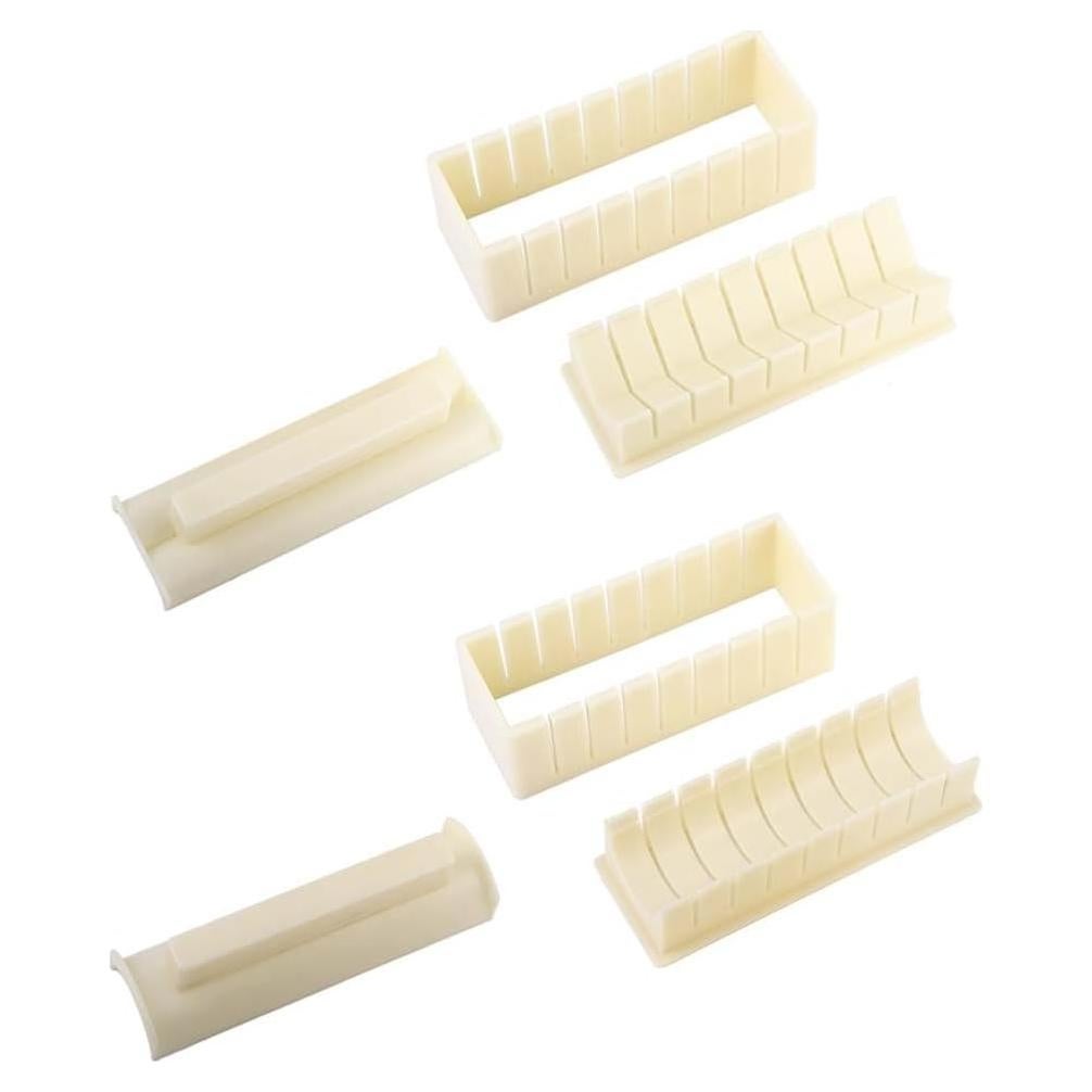 Kit de Hacer Sushi 6 Piezas Pokinge Molde Corazón y Redondo