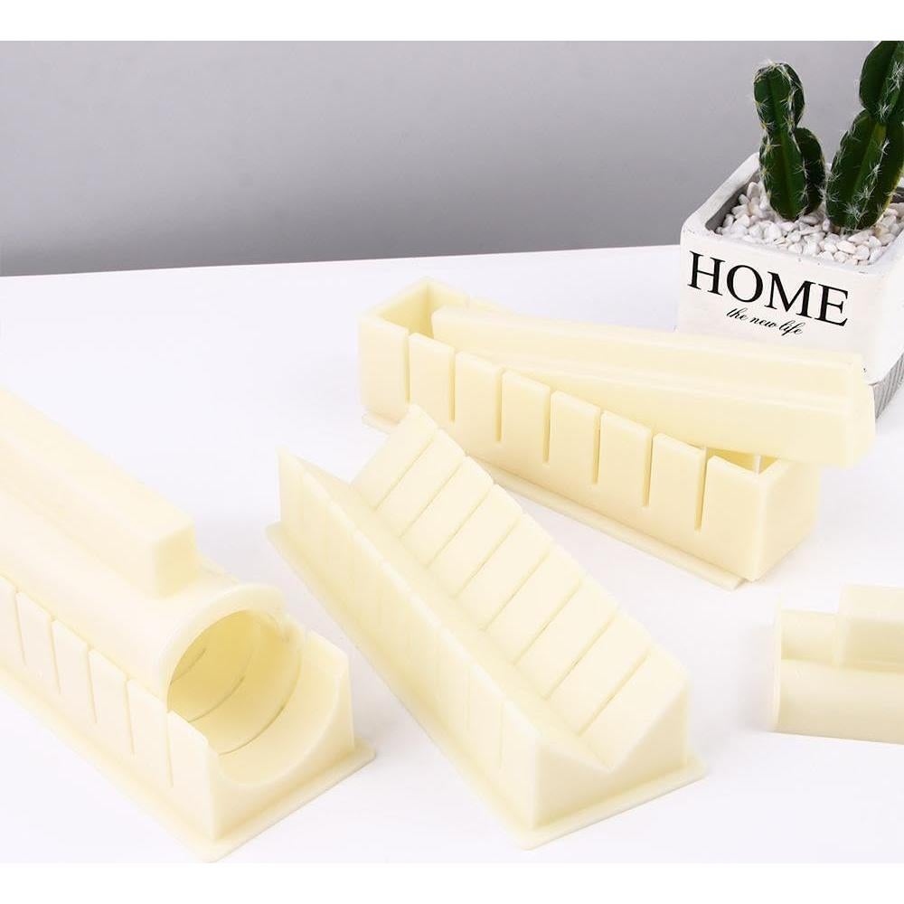 Kit de Hacer Sushi 6 Piezas Pokinge Molde Corazón y Redondo