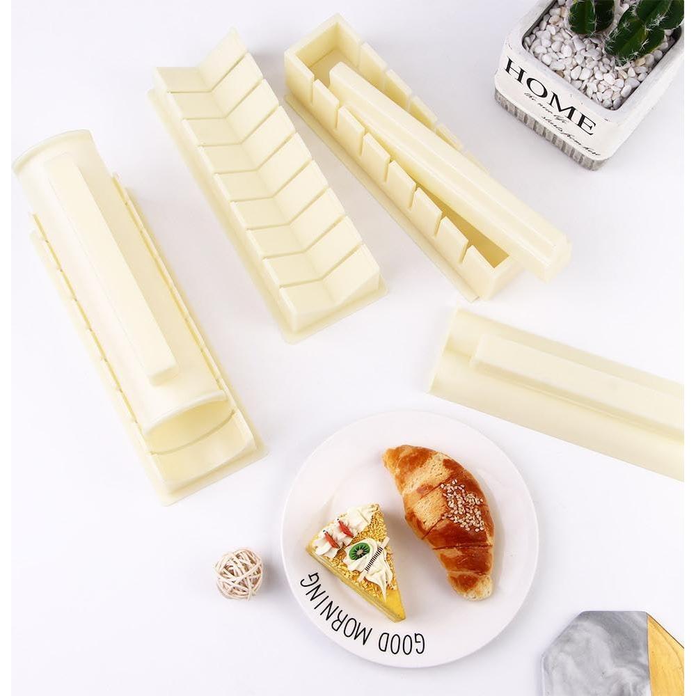 Kit de Hacer Sushi 6 Piezas Pokinge Molde Corazón y Redondo