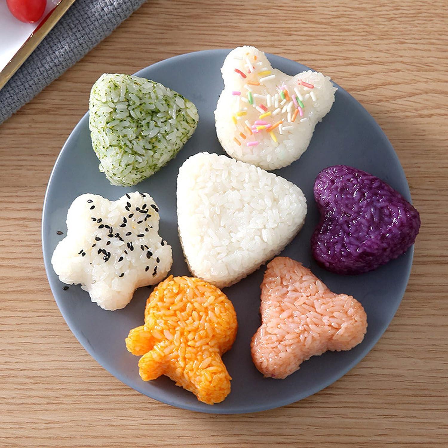 Molde de Onigiri Setaria Viridis, 6 Piezas para Sushi