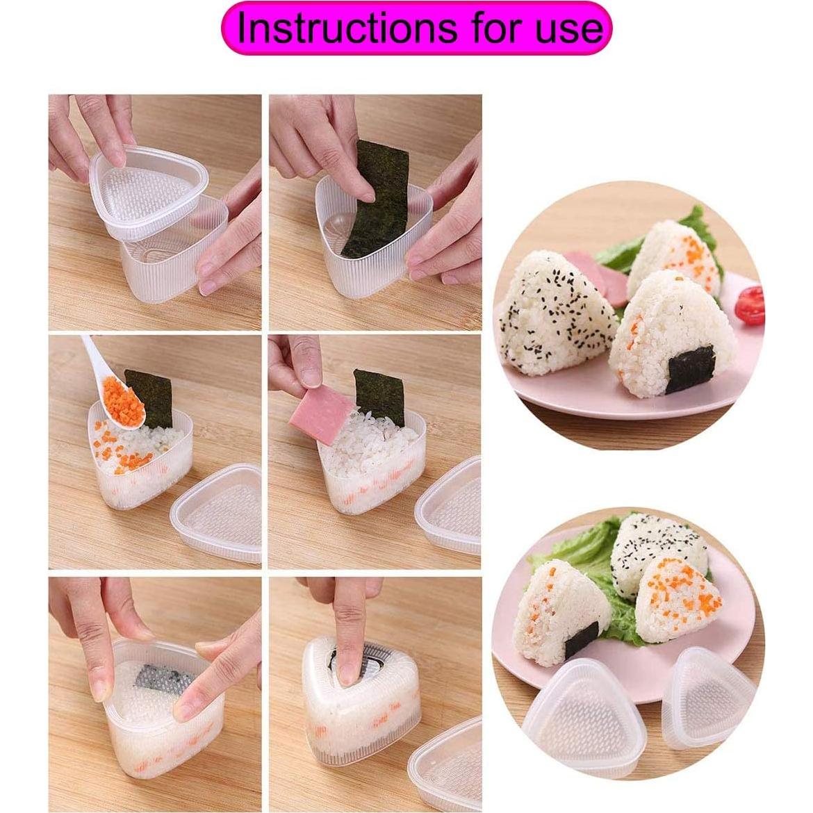 Molde de Sushi PZRT 2 Piezas - Corazón y Triángulo