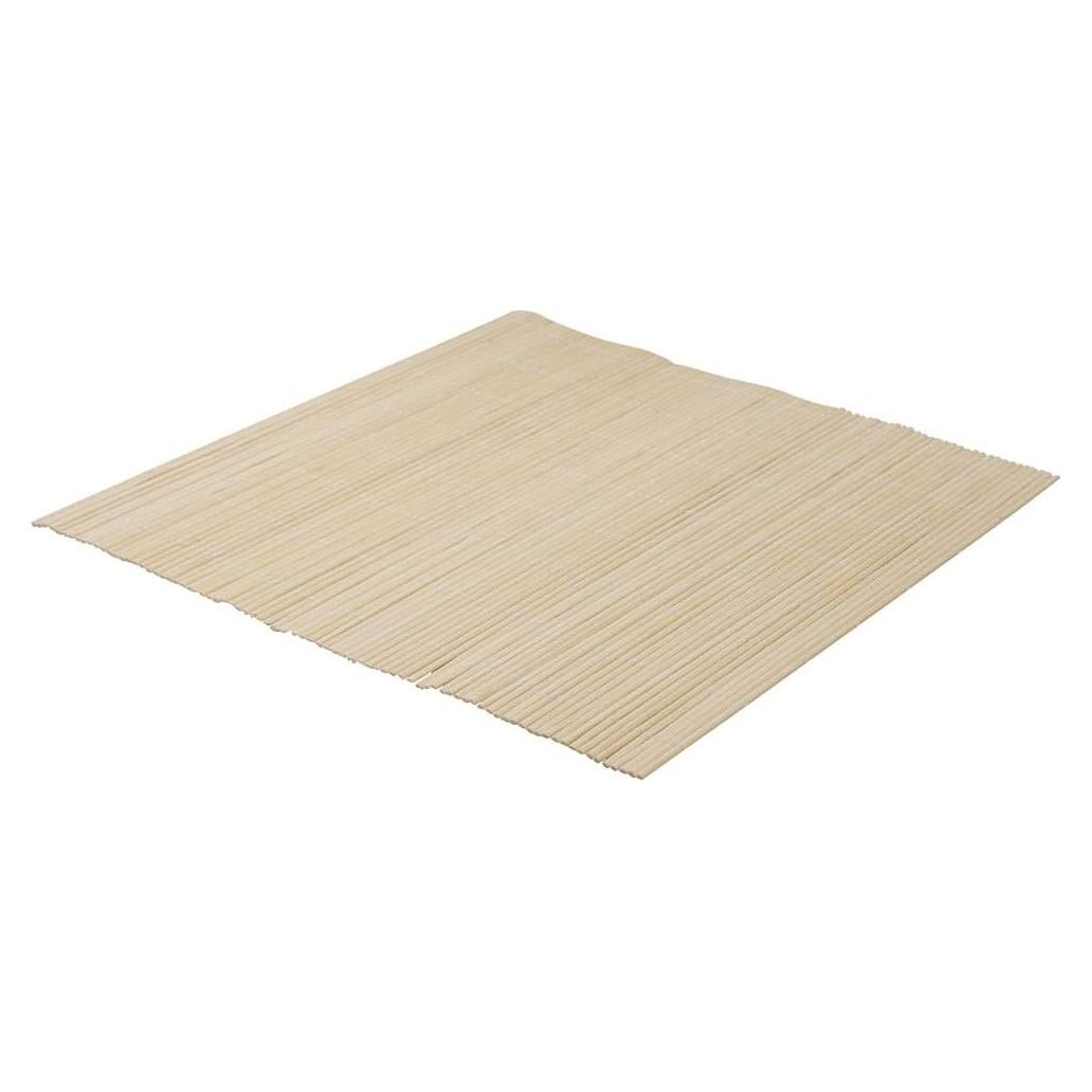 Estera de Bambú Natural EcoQuality para Sushi 24.1x24.1 cm - Pack de 3